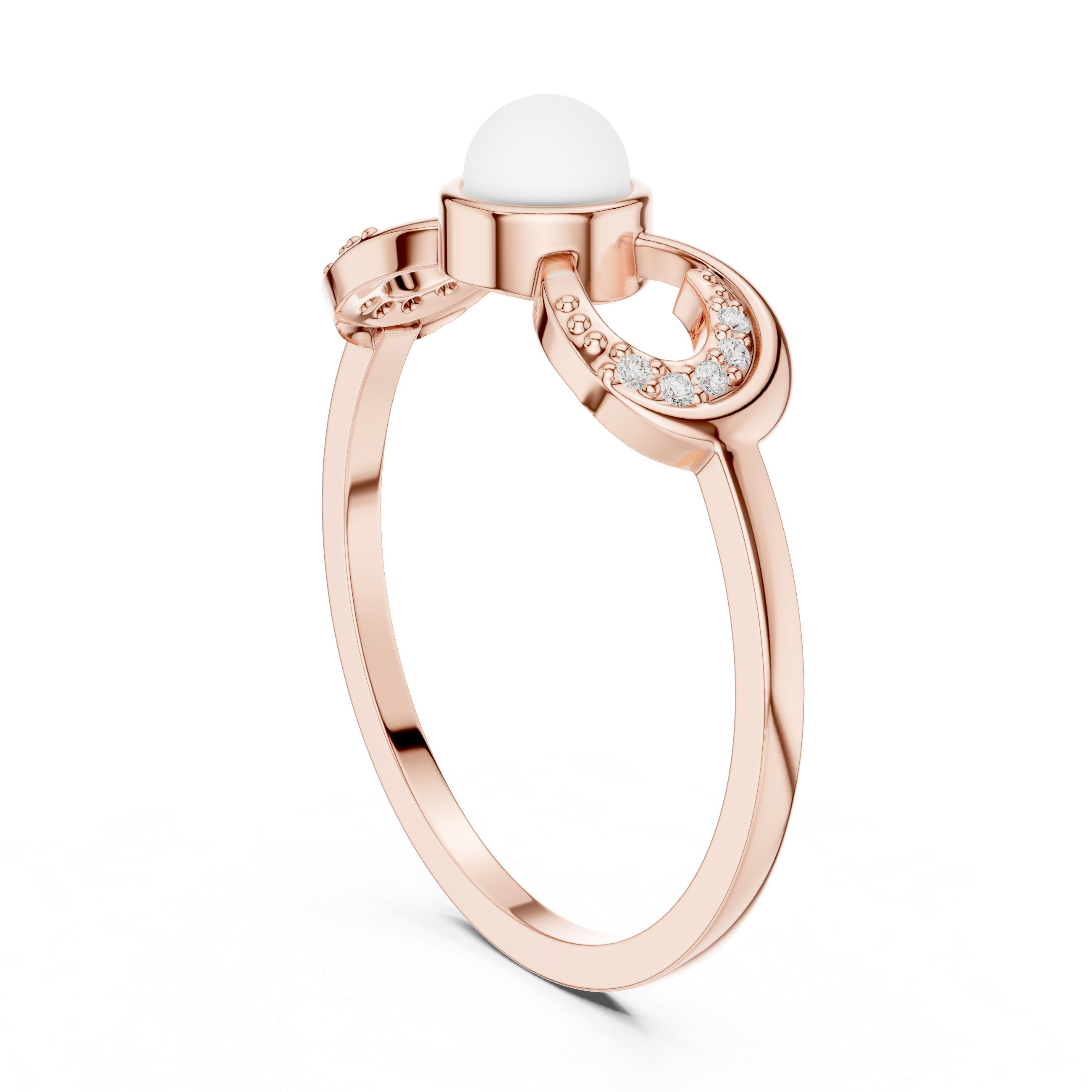 Infinity Pearl Promise Ring
