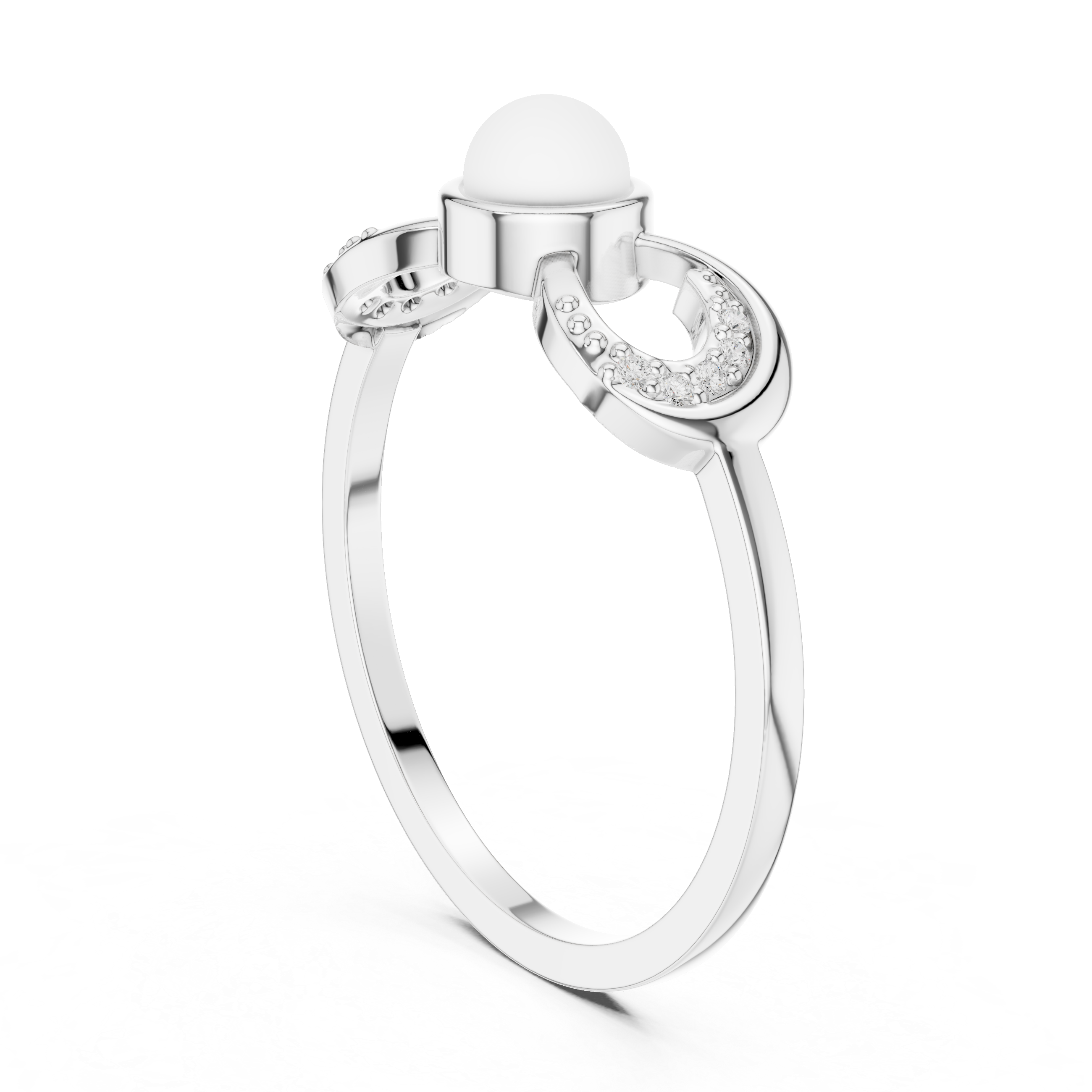 Infinity Pearl Promise Ring