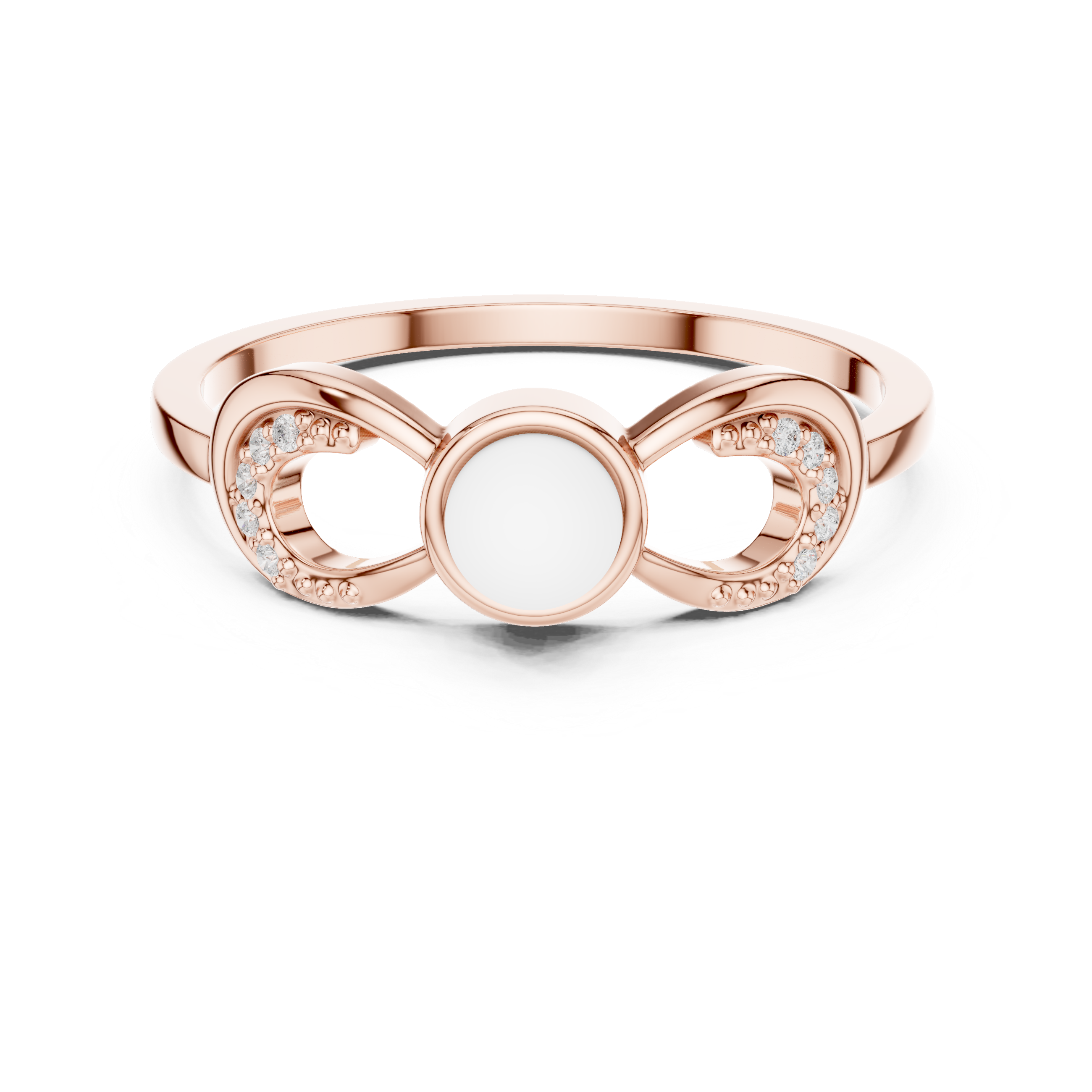 Infinity Pearl Promise Ring