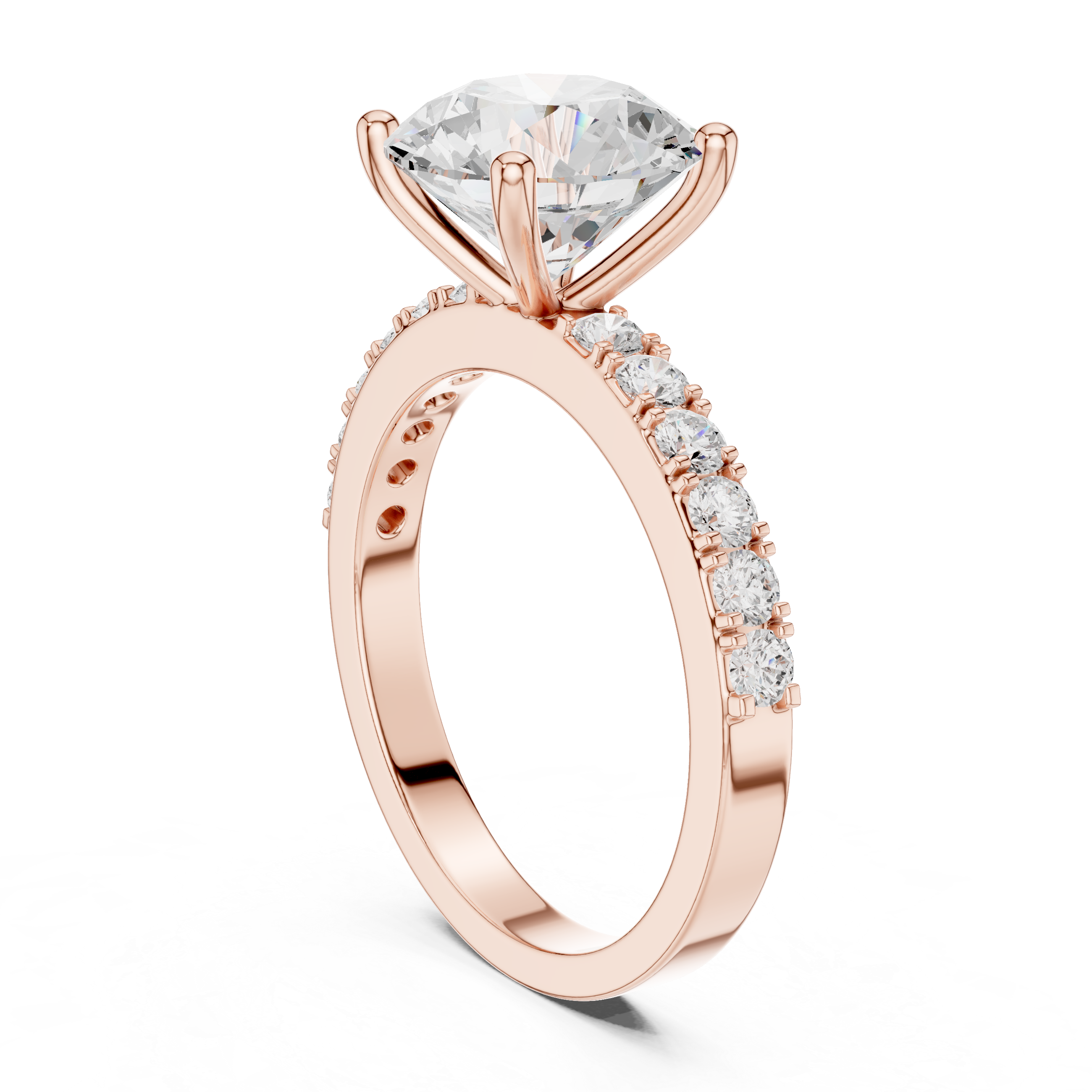 Classic Round Solitaire Diamond Engagement Ring