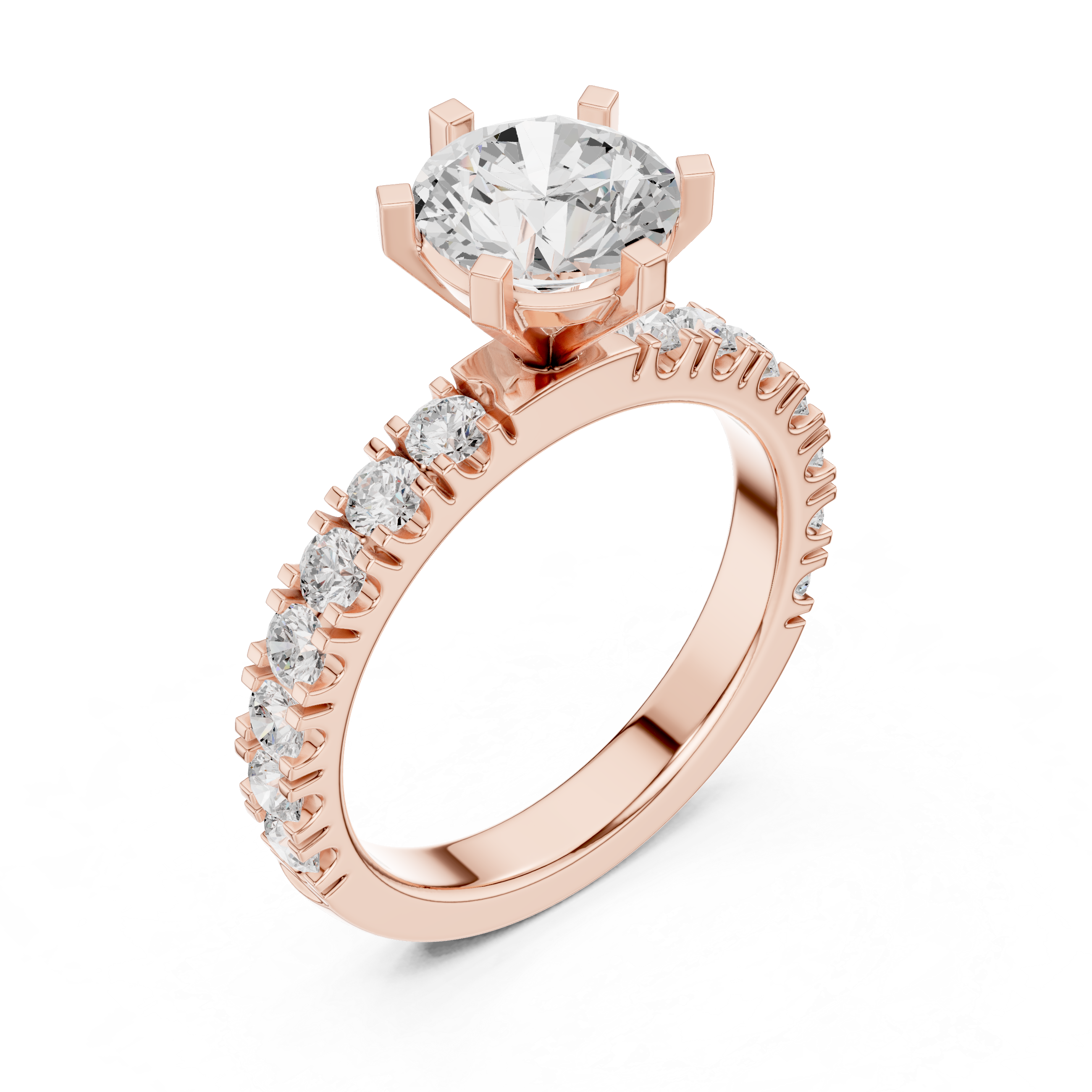 Classic Solitaire Diamond Engagement Ring