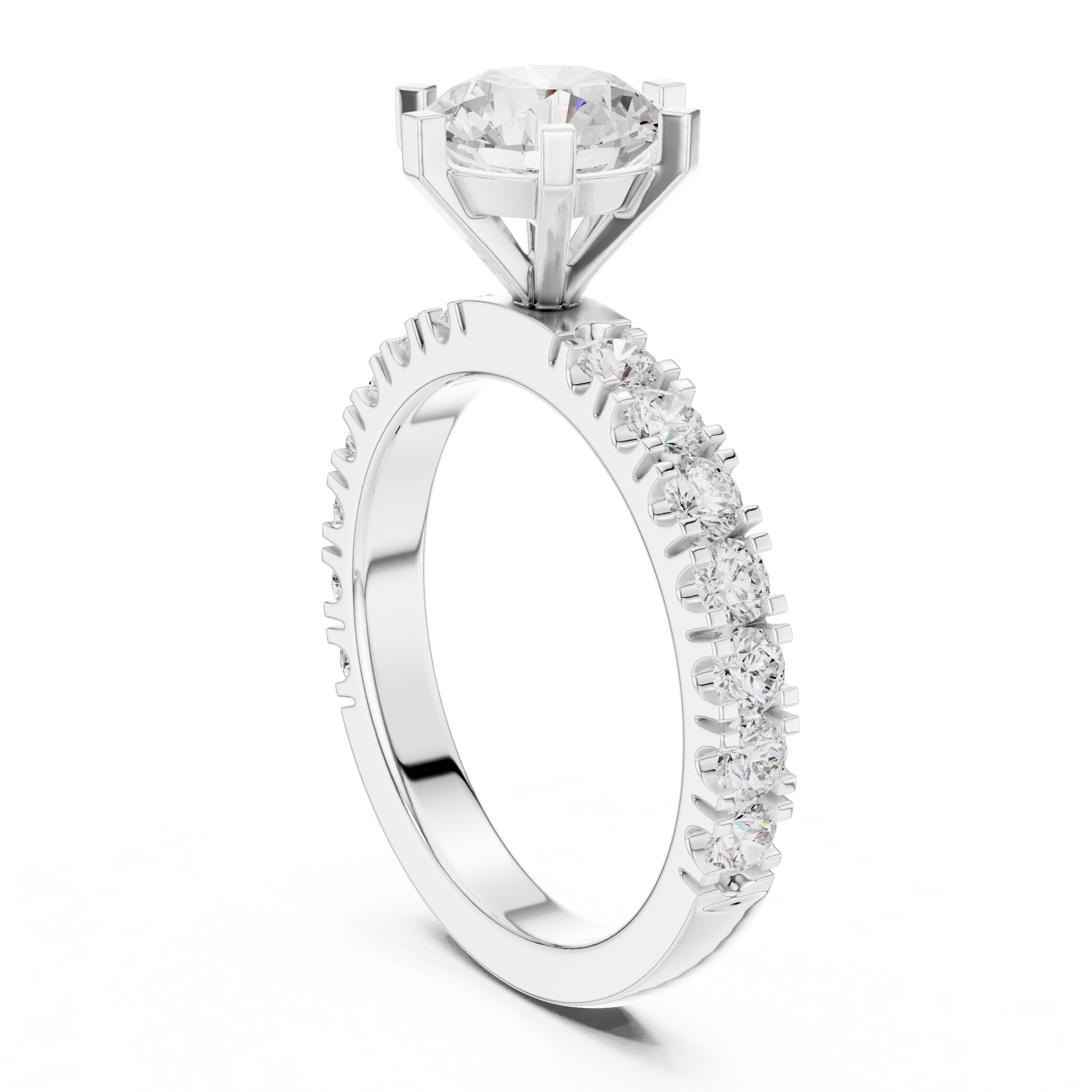 Classic Solitaire Diamond Engagement Ring