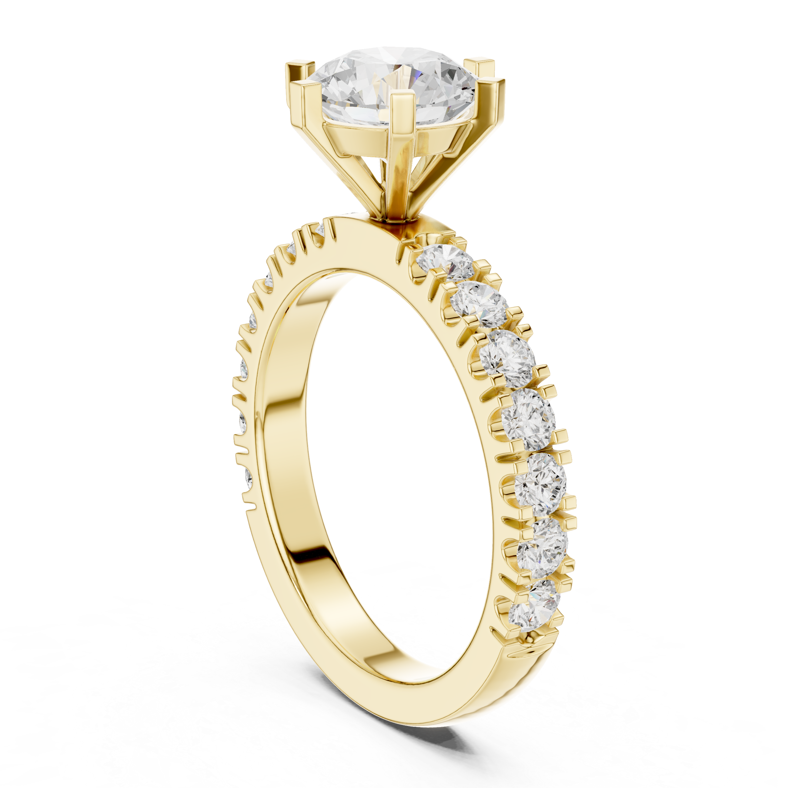 Classic Solitaire Diamond Engagement Ring