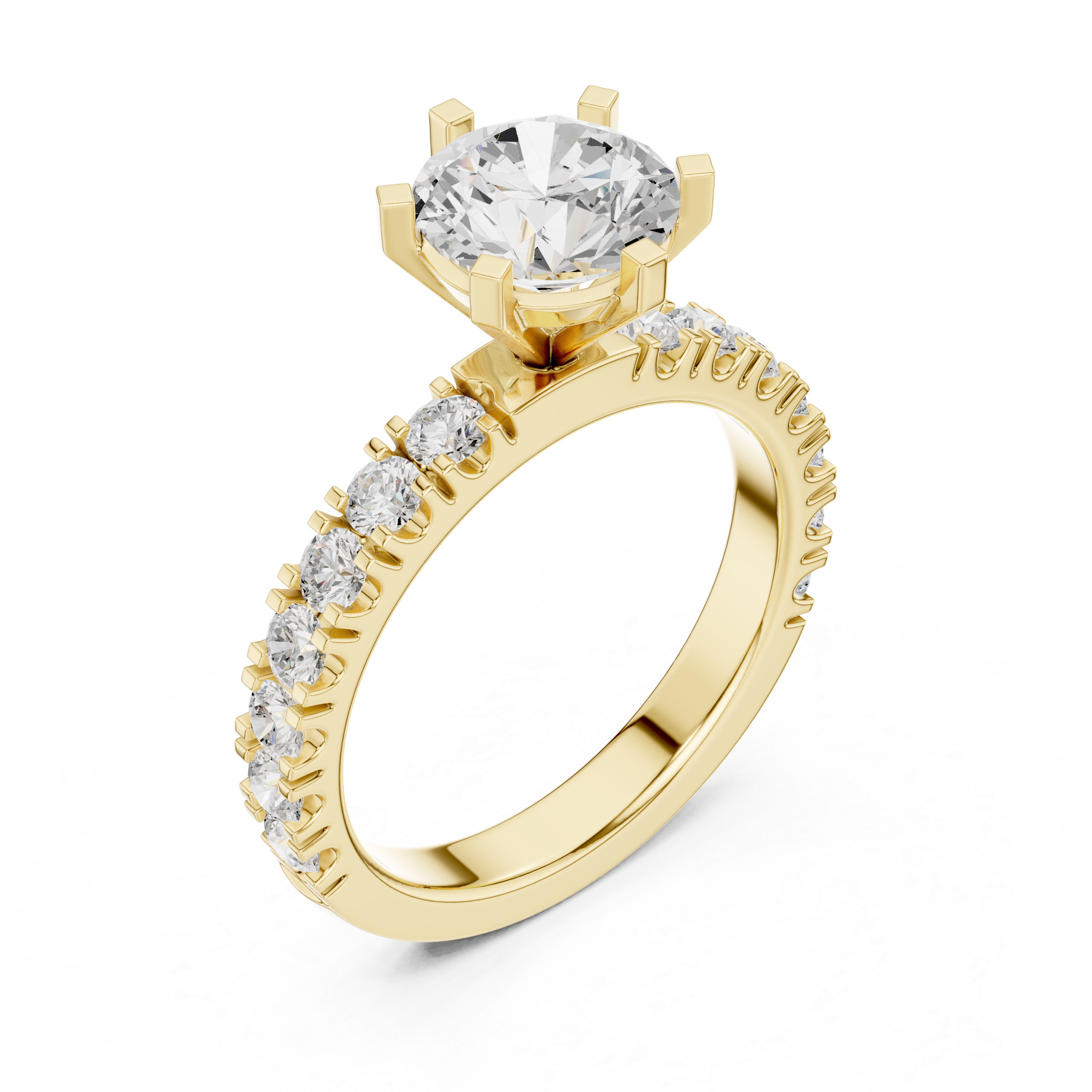 Classic Solitaire Diamond Engagement Ring