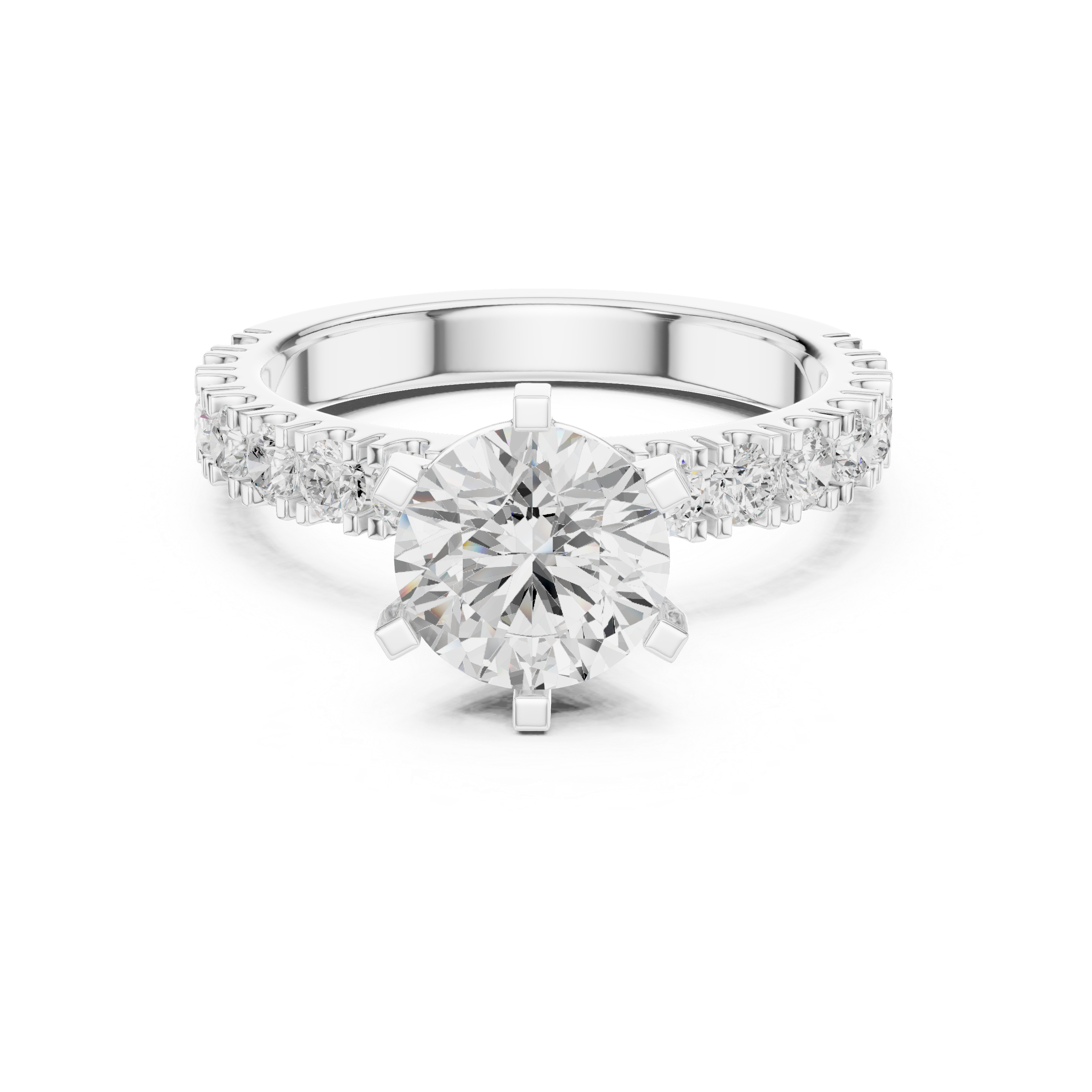 Classic Solitaire Diamond Engagement Ring
