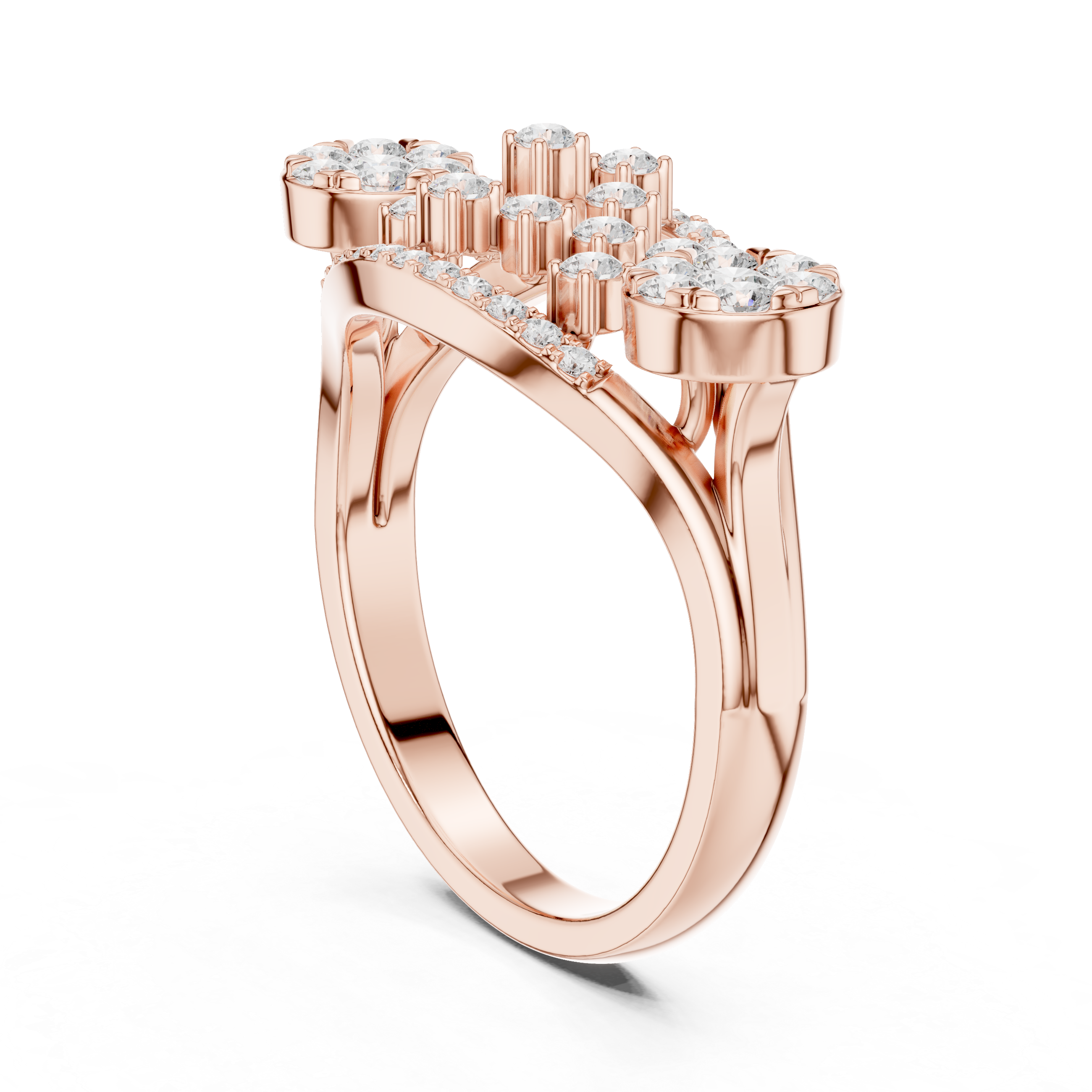Vintage Diamond Cluster Cocktail Ring
