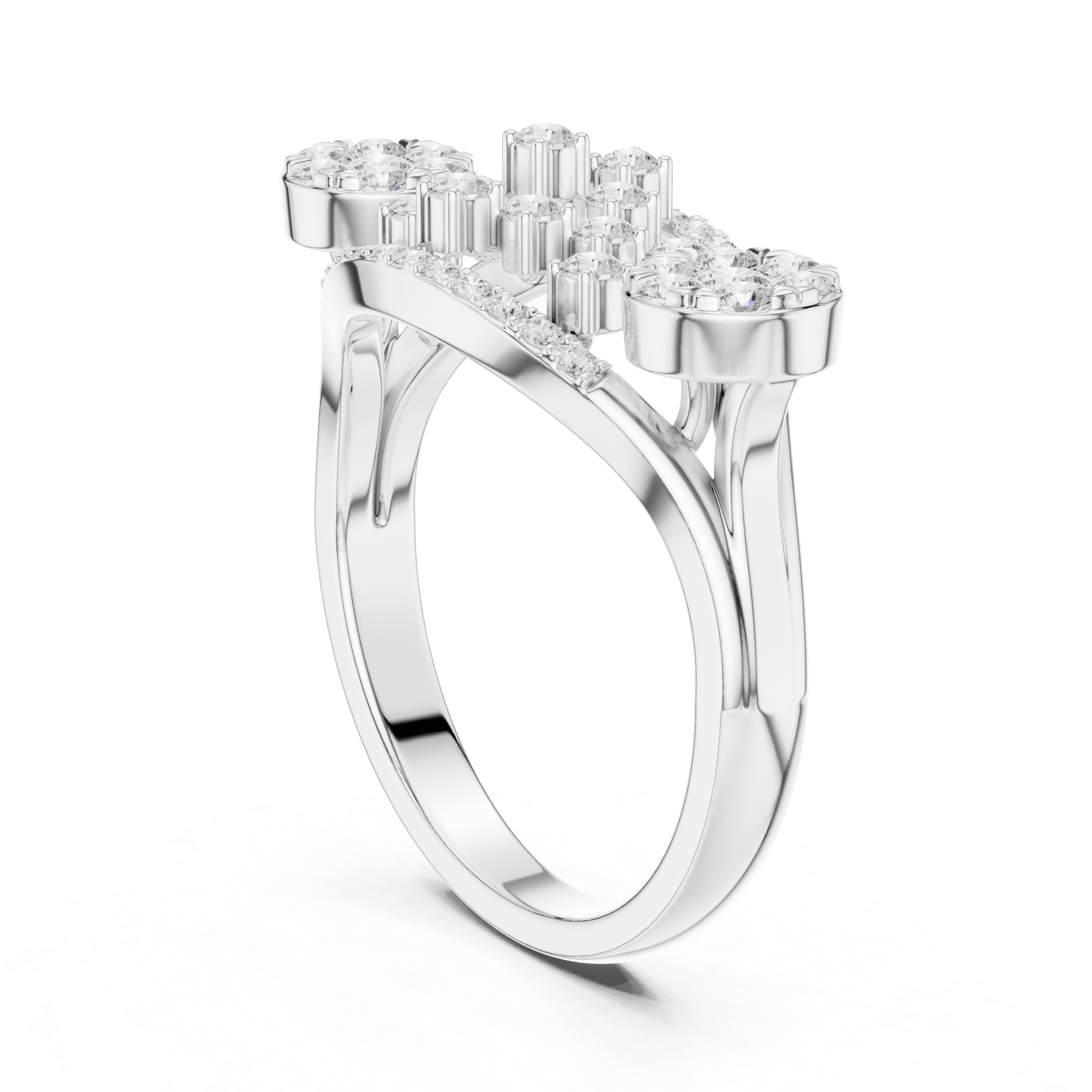Vintage Diamond Cluster Cocktail Ring
