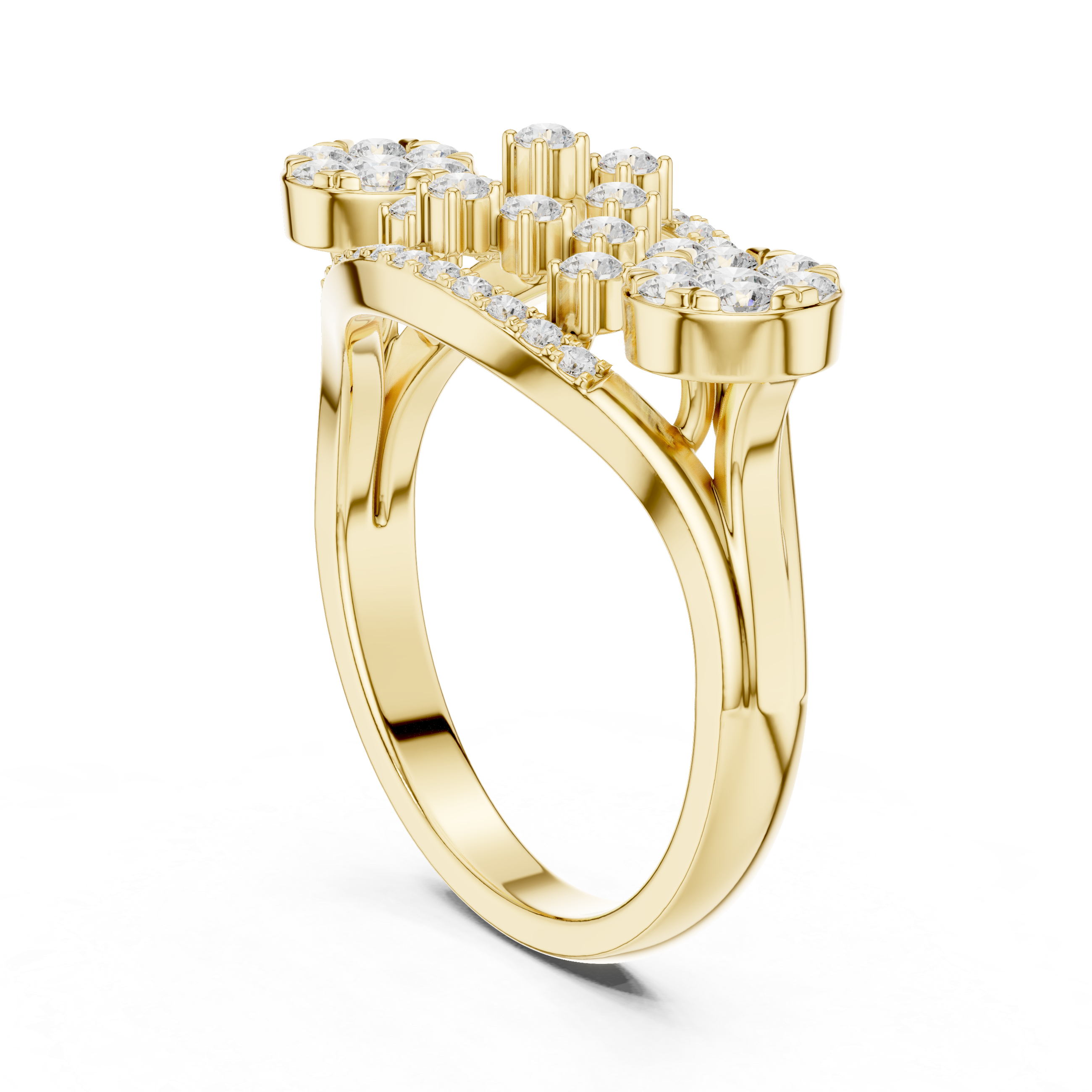 Vintage Diamond Cluster Cocktail Ring