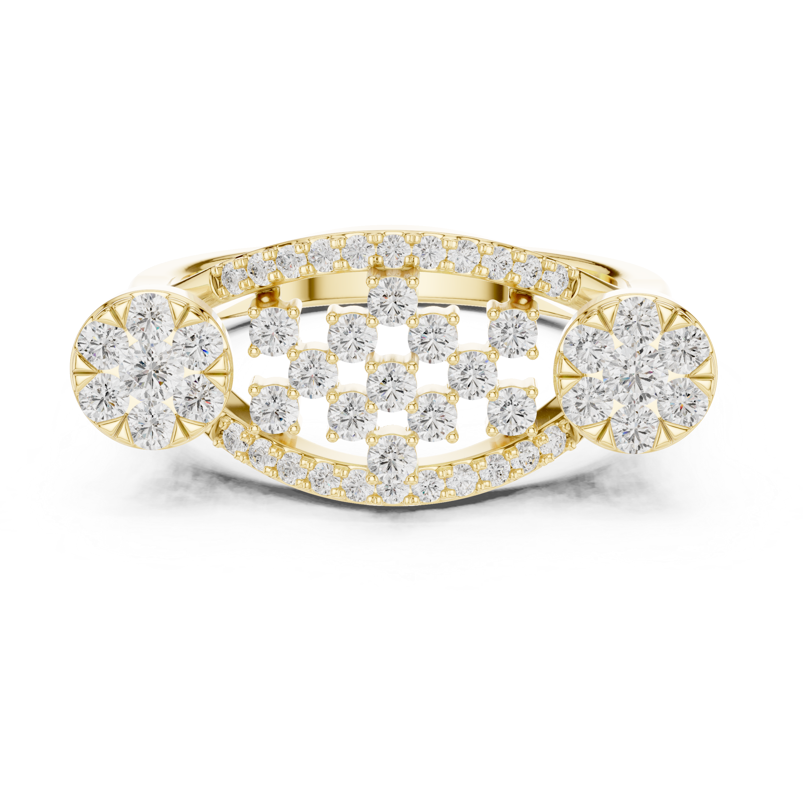 Vintage Diamond Cluster Cocktail Ring