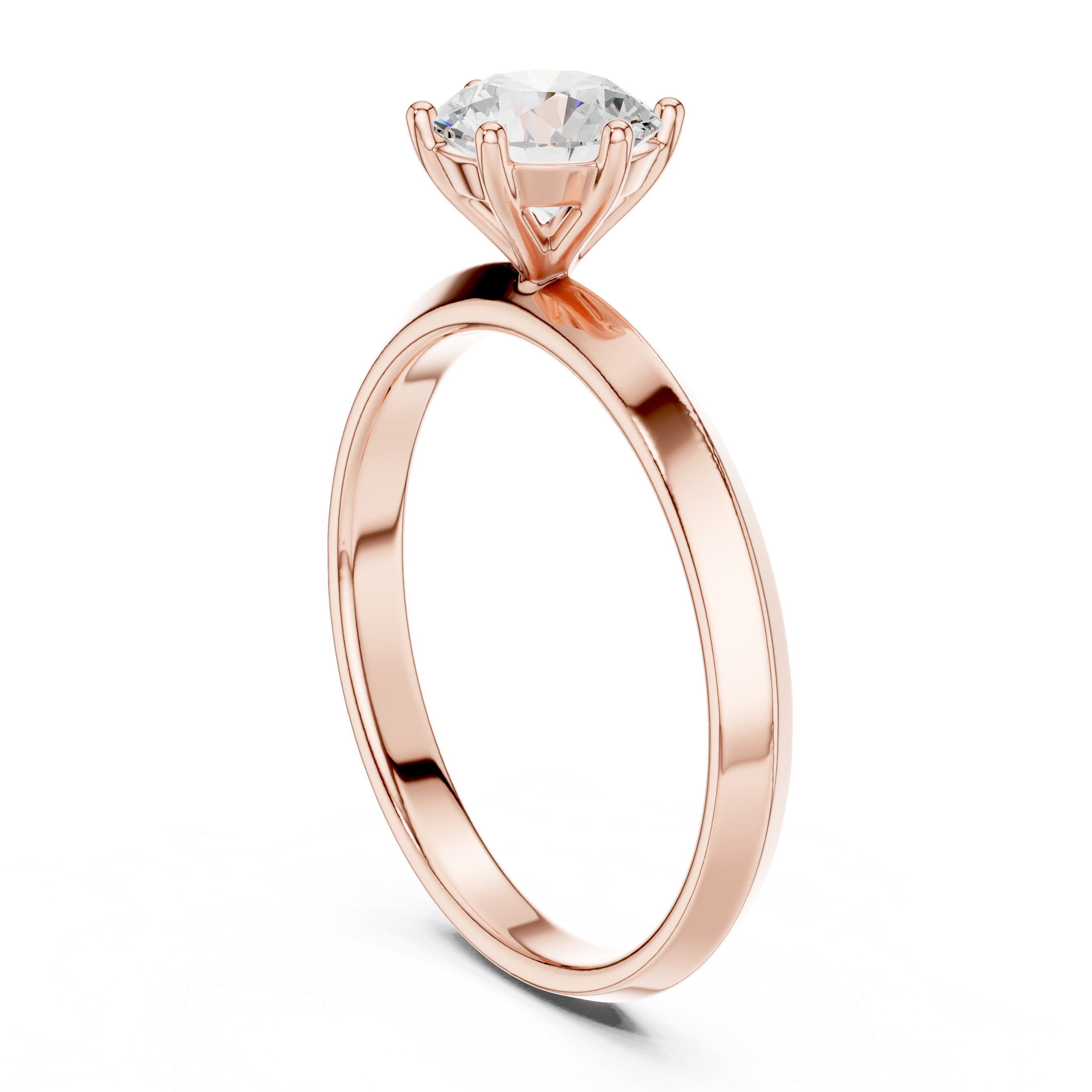 Classic Round Solitaire Diamond Engagement Ring