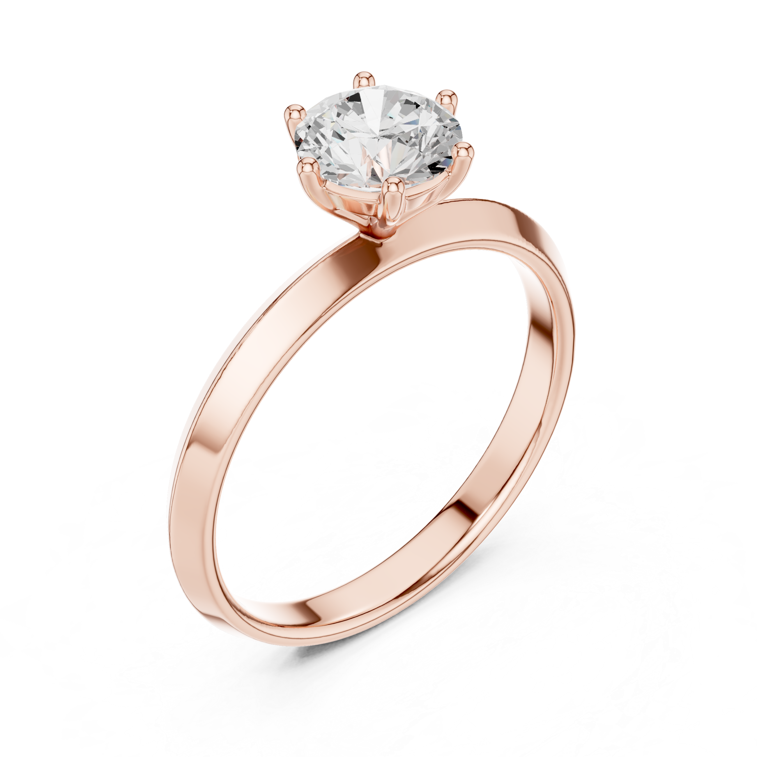 Classic Round Solitaire Diamond Engagement Ring