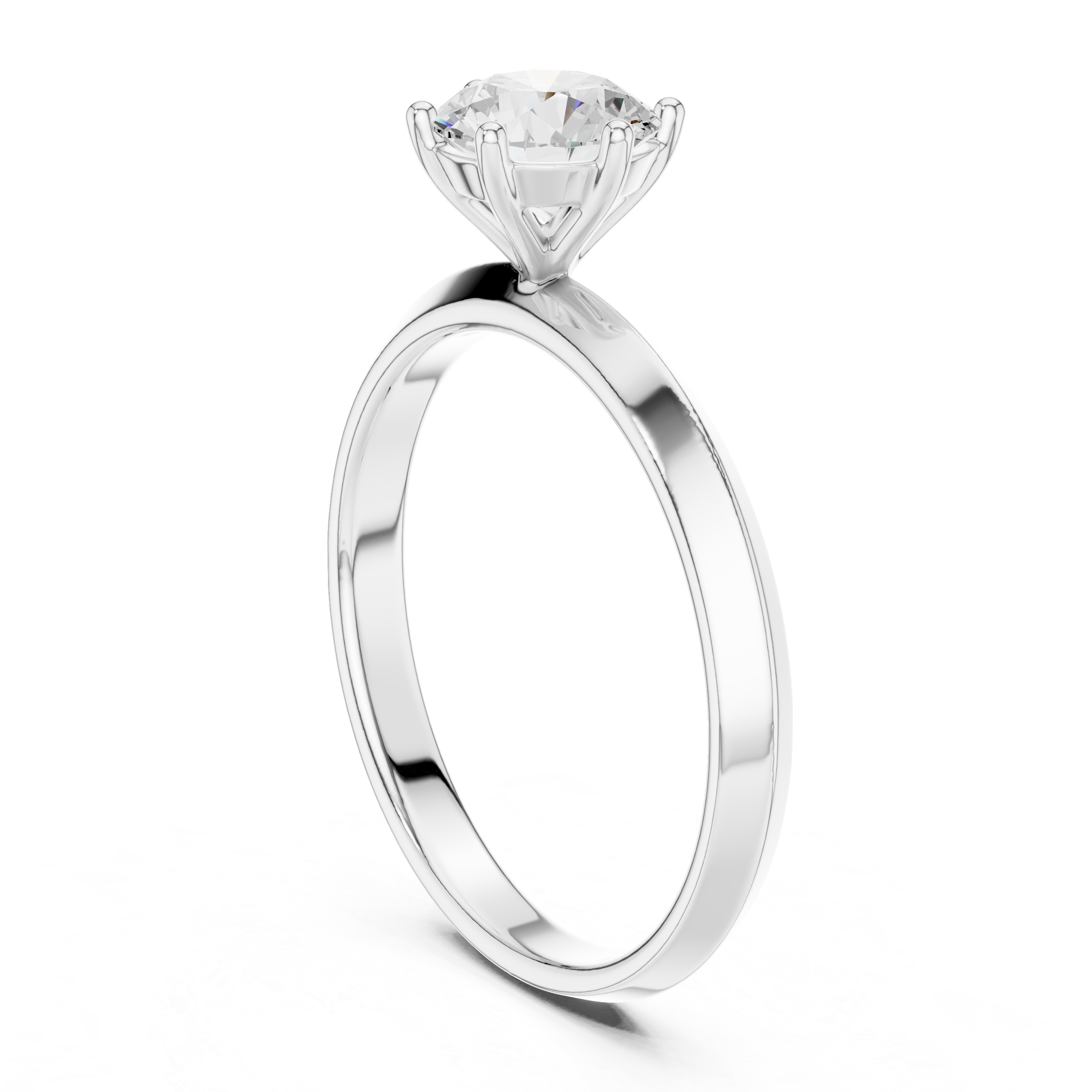 Classic Round Solitaire Diamond Engagement Ring