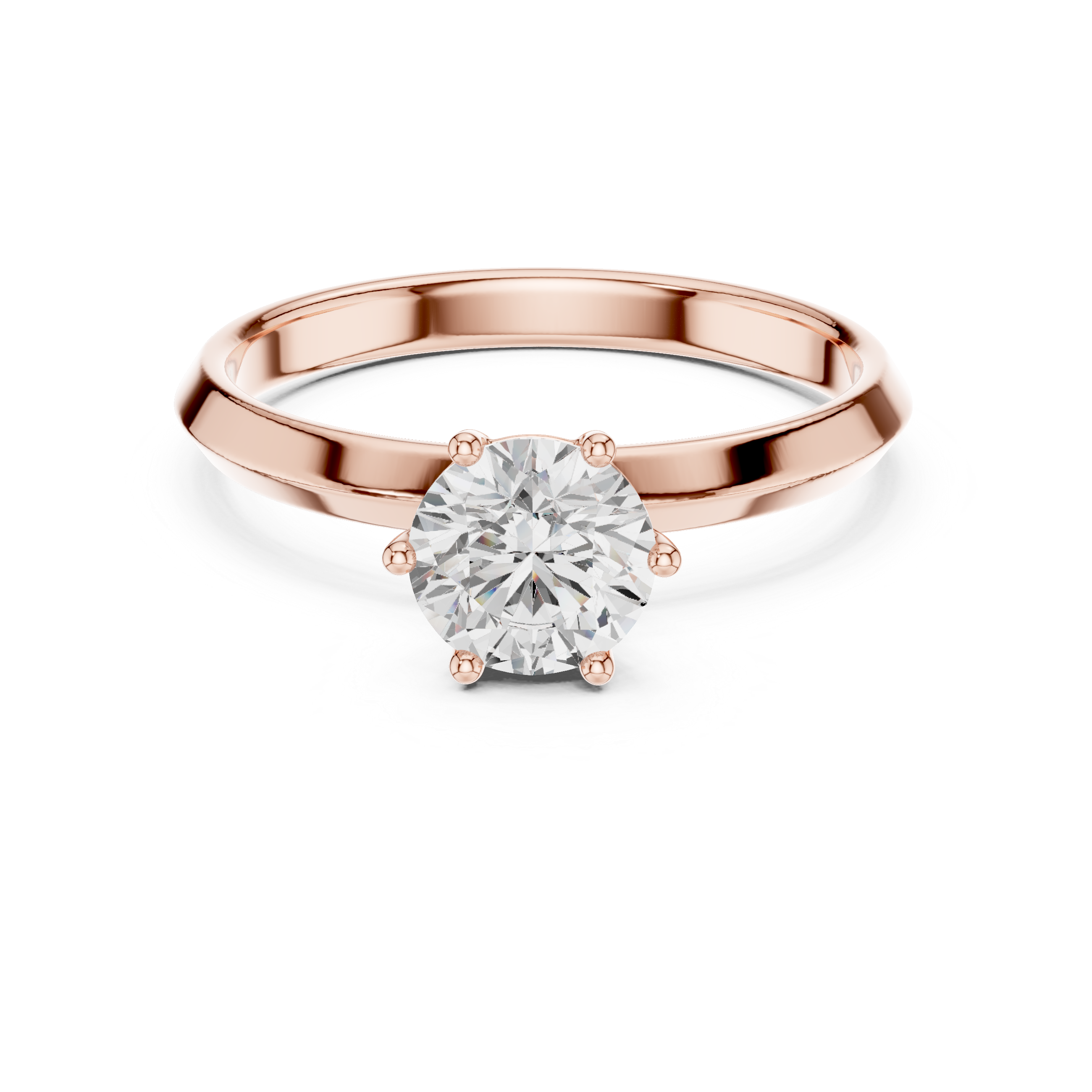 Classic Round Solitaire Diamond Engagement Ring