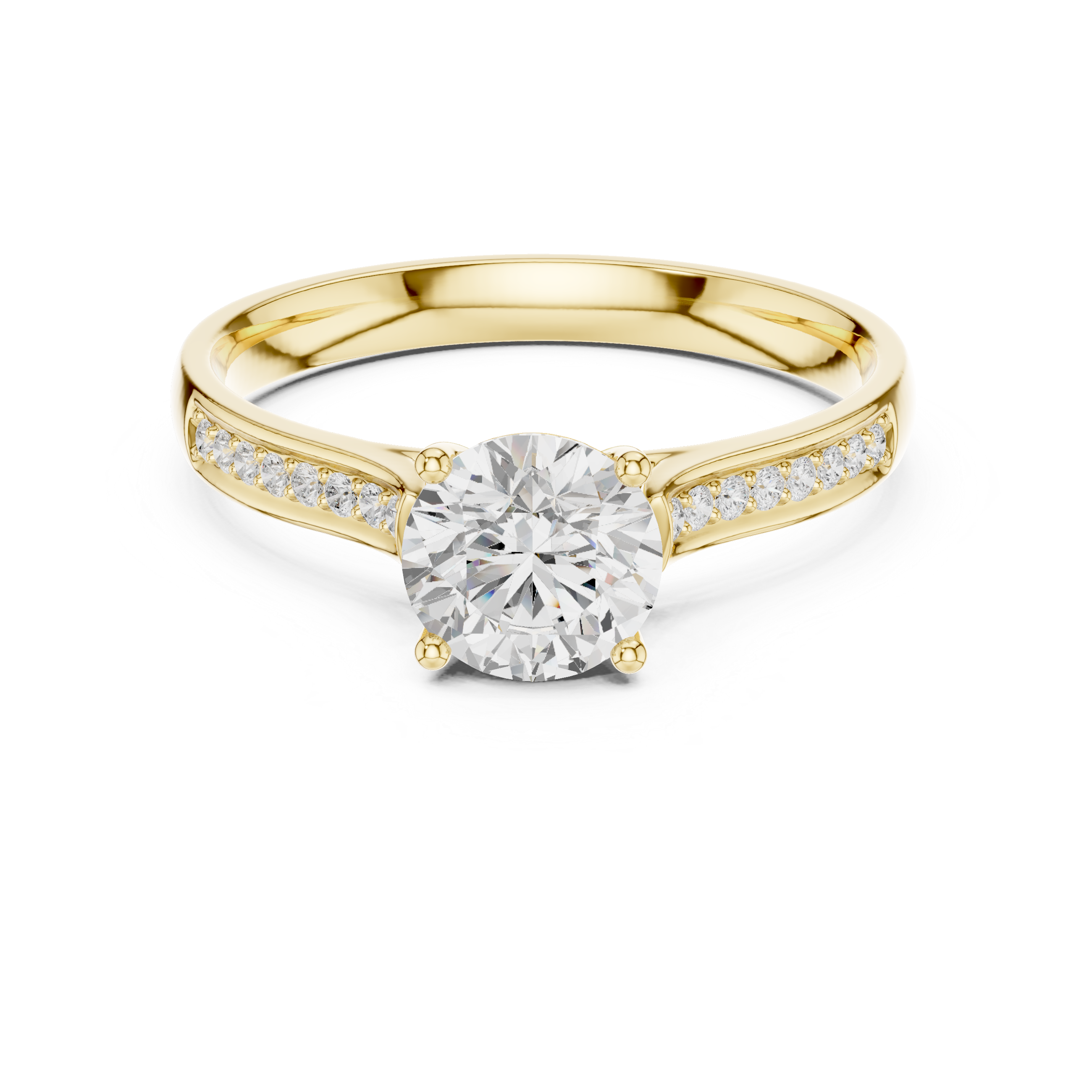 Classic Round Solitaire Diamond Engagement Ring