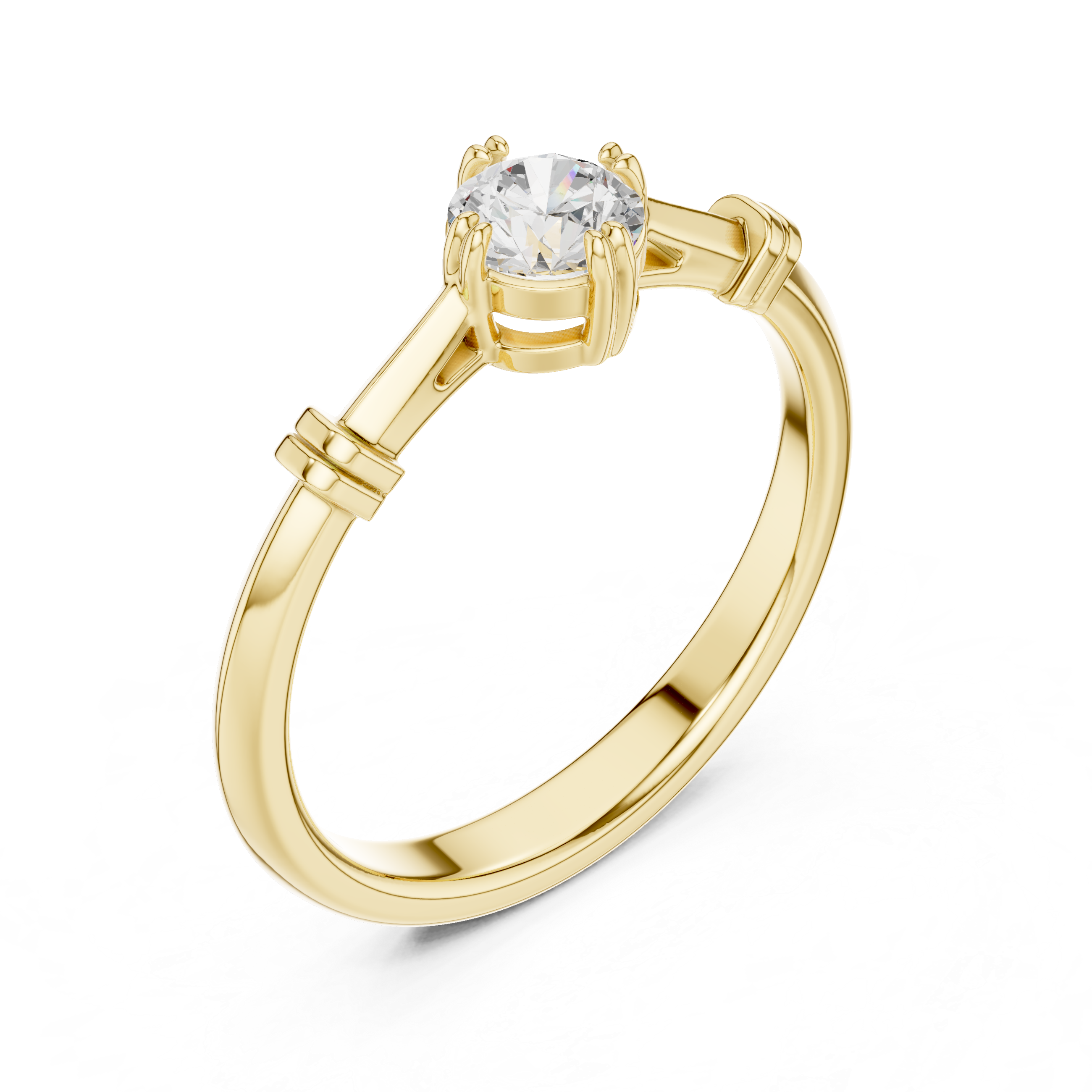 Luxury Round Solitaire Ring