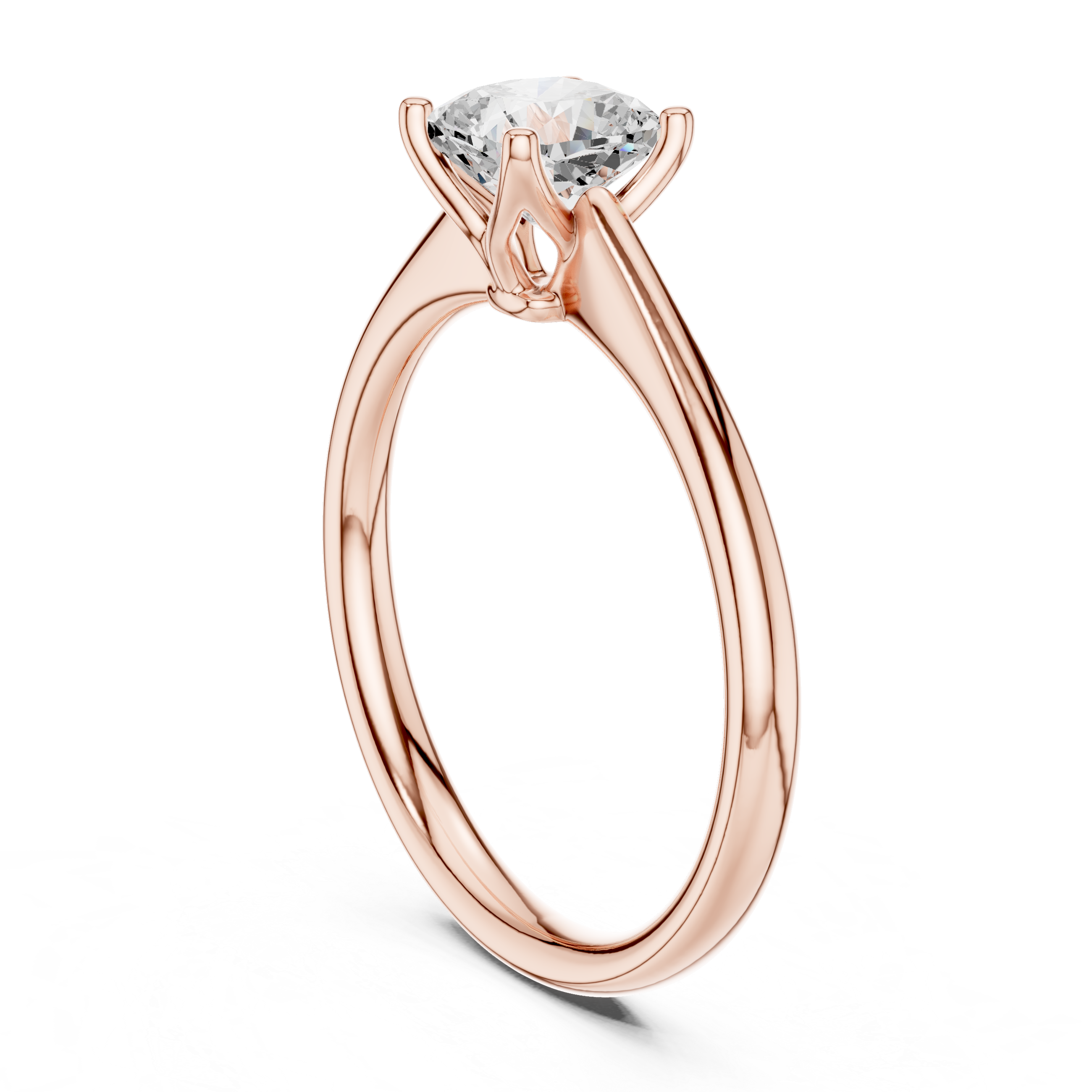 Luxury Cushion Solitaire Ring