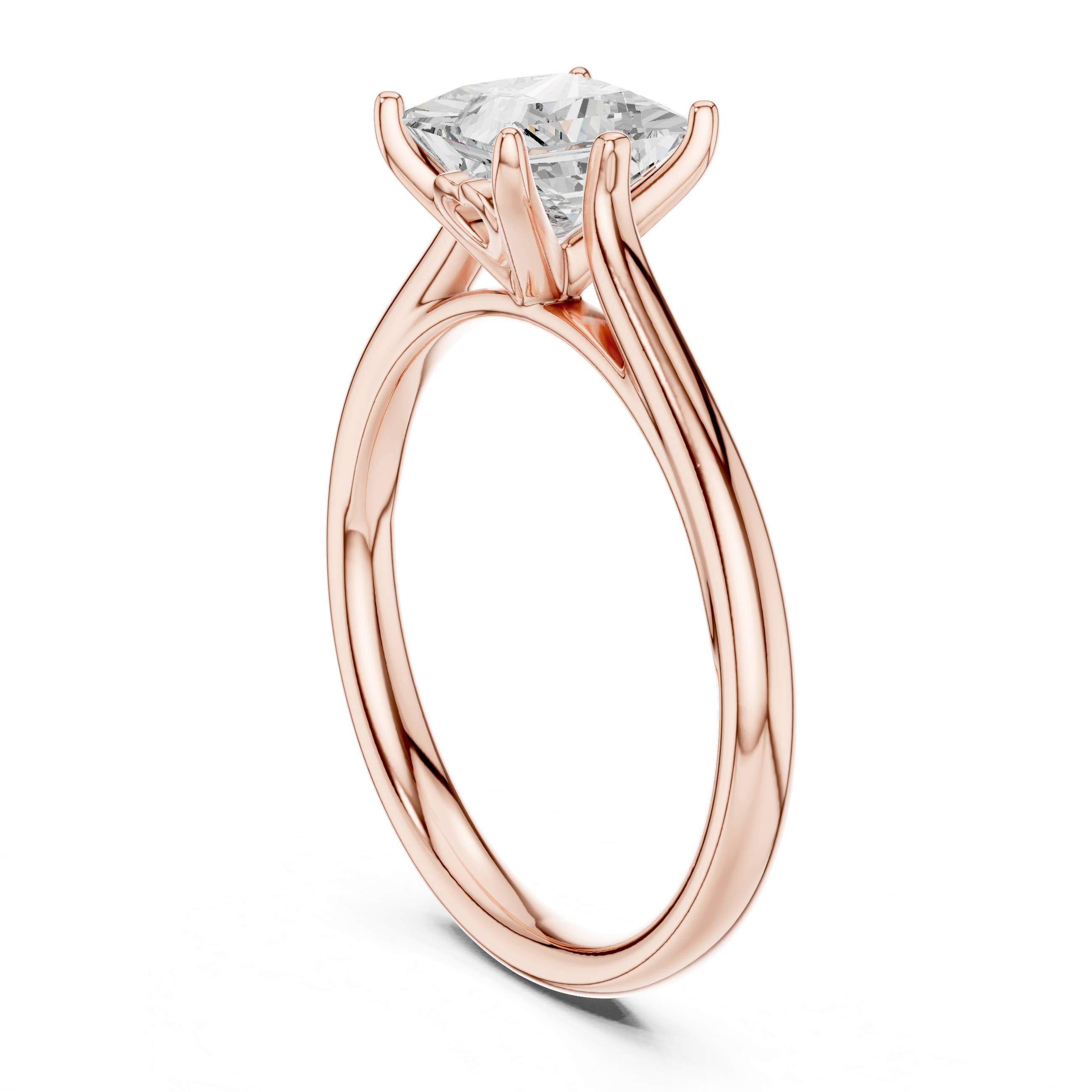 Luxury Princess Solitaire Ring