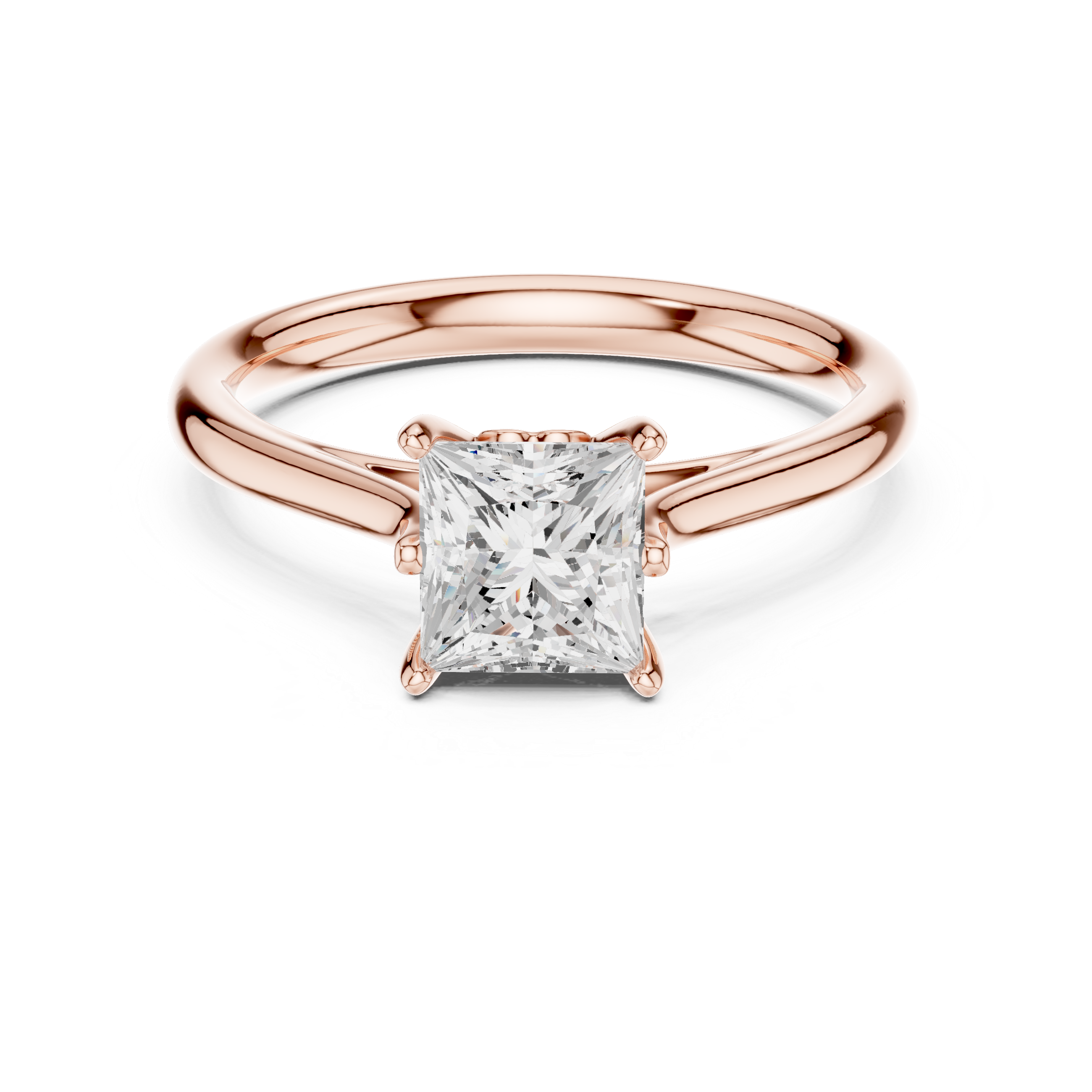 Luxury Princess Solitaire Ring