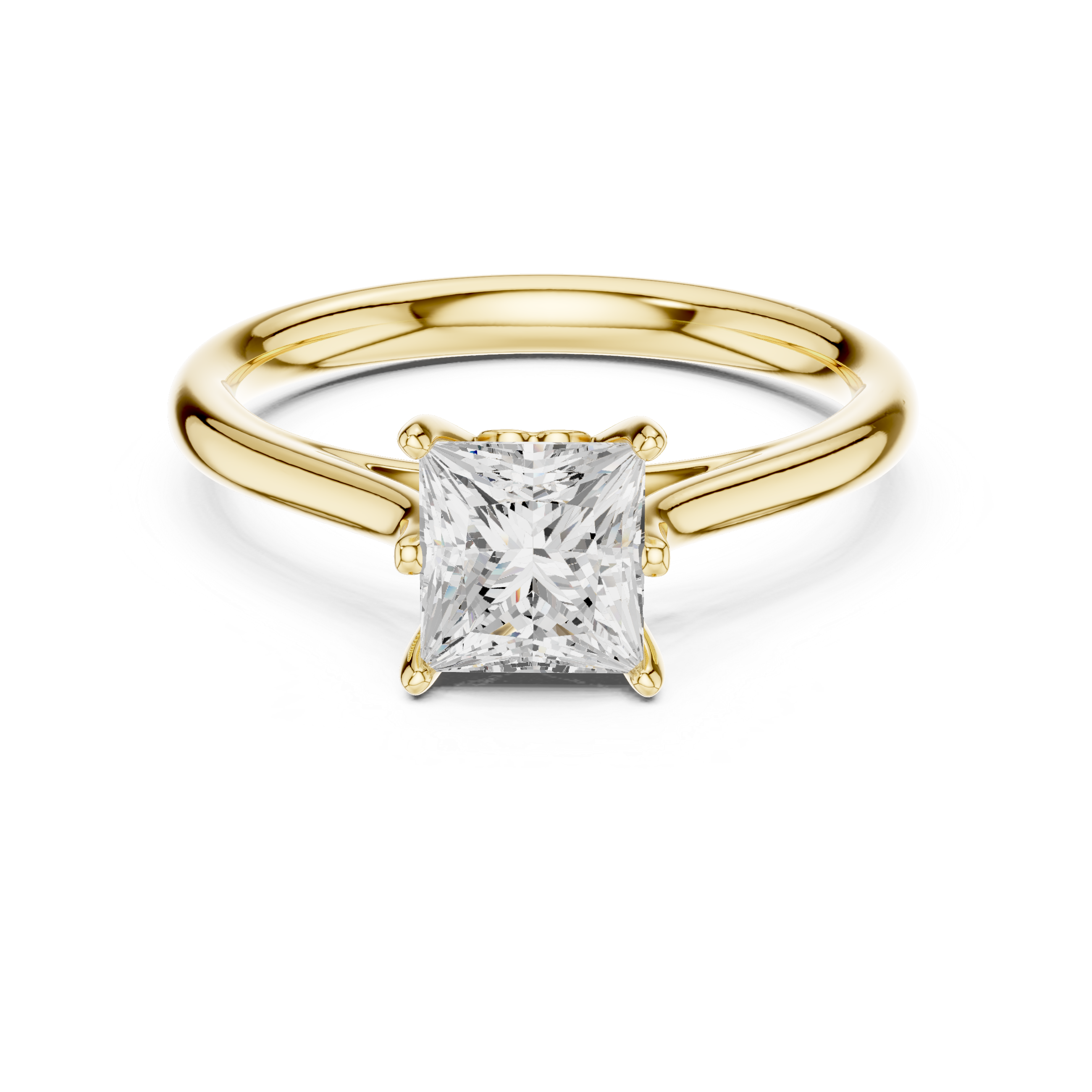 Luxury Princess Solitaire Ring
