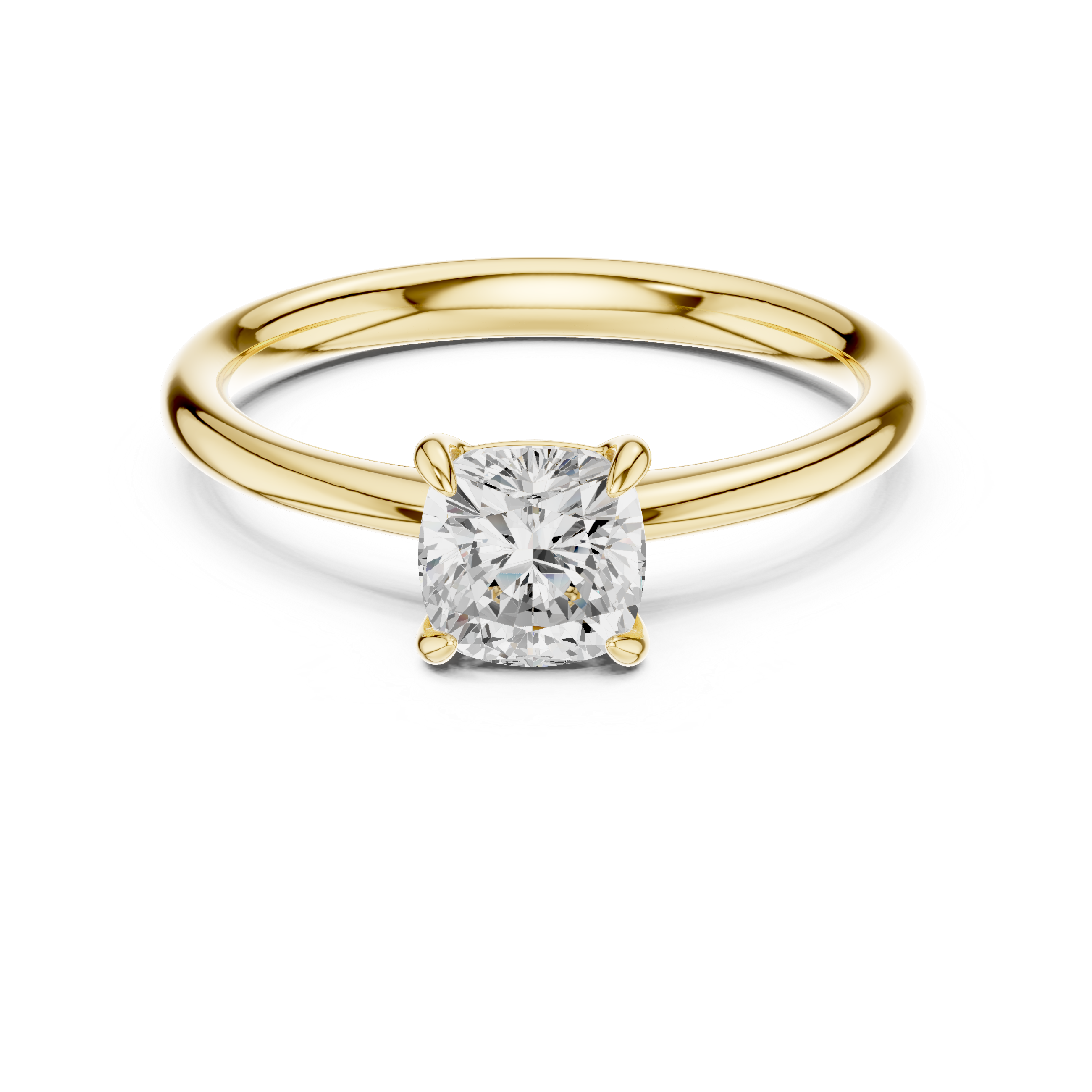 Luxury Cushion Solitaire Ring