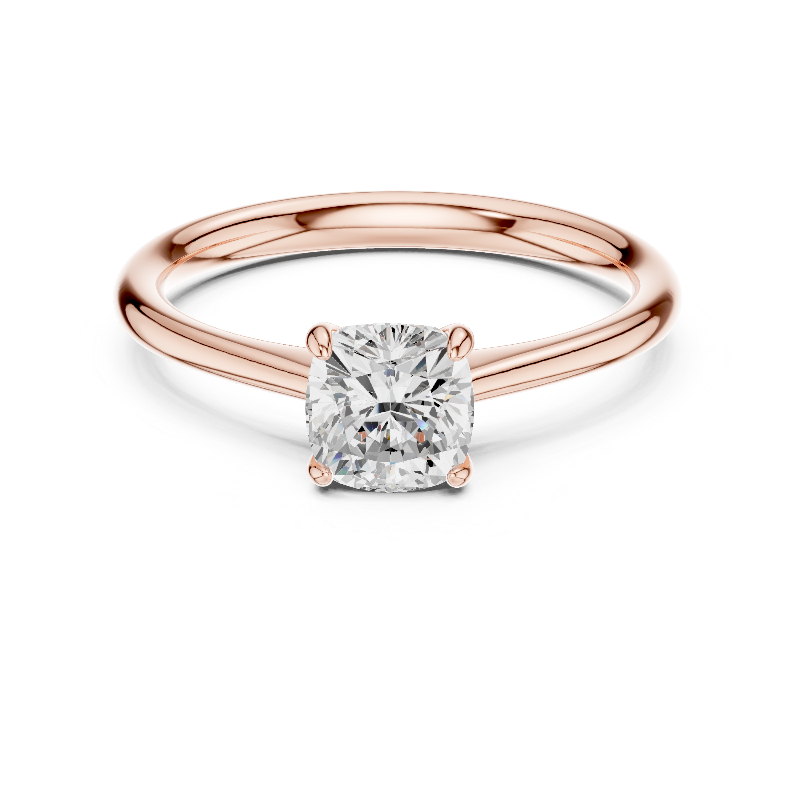 Luxury Cushion Solitaire Ring