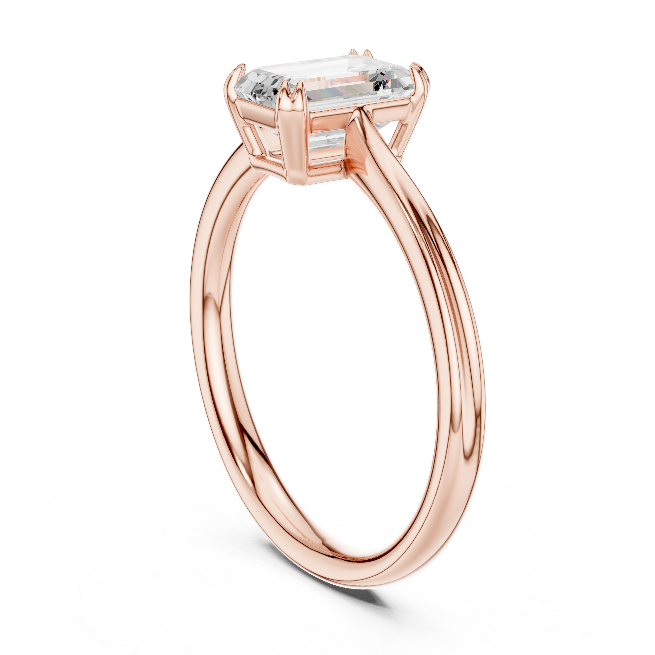 Luxury Emerald Solitaire Ring