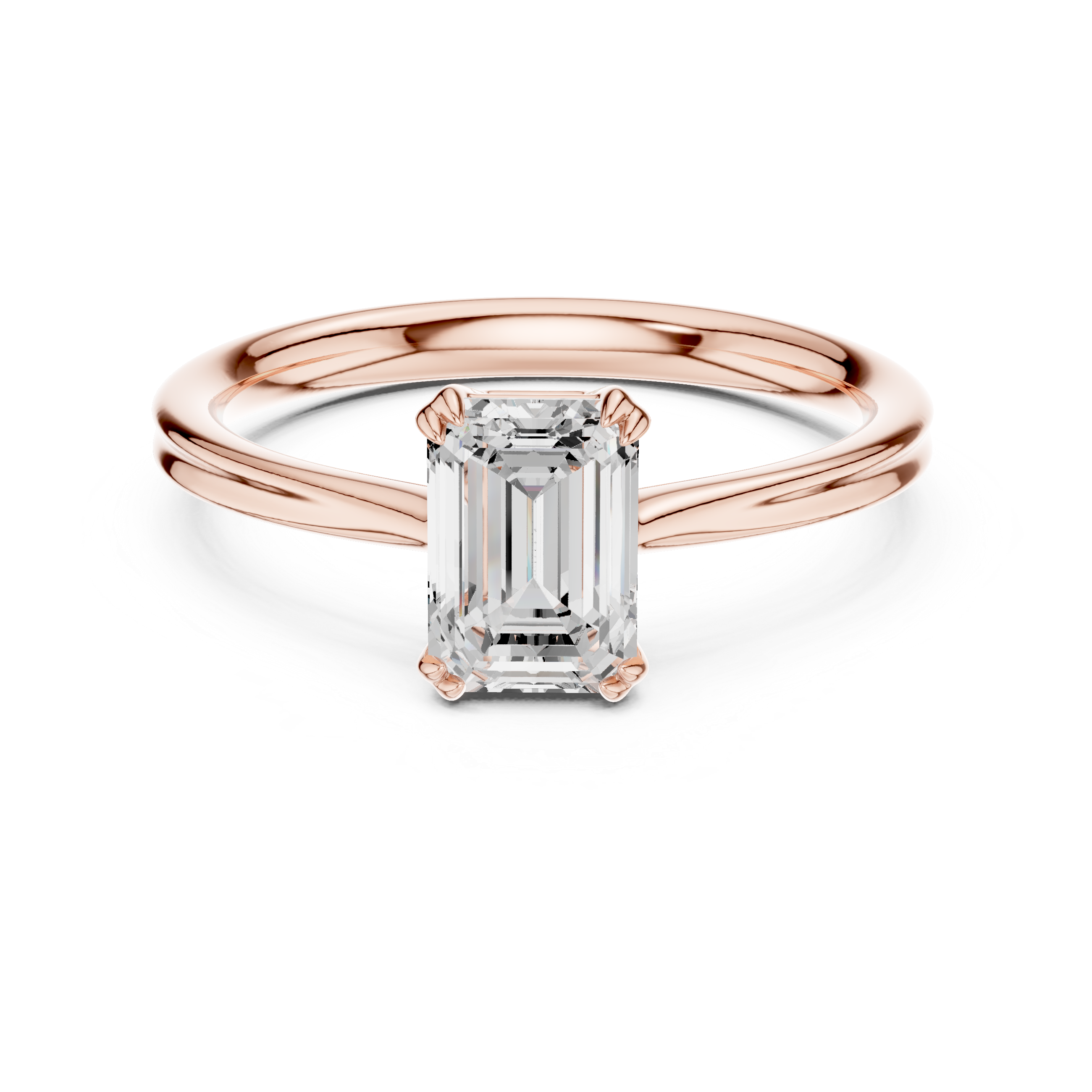 Luxury Emerald Solitaire Ring