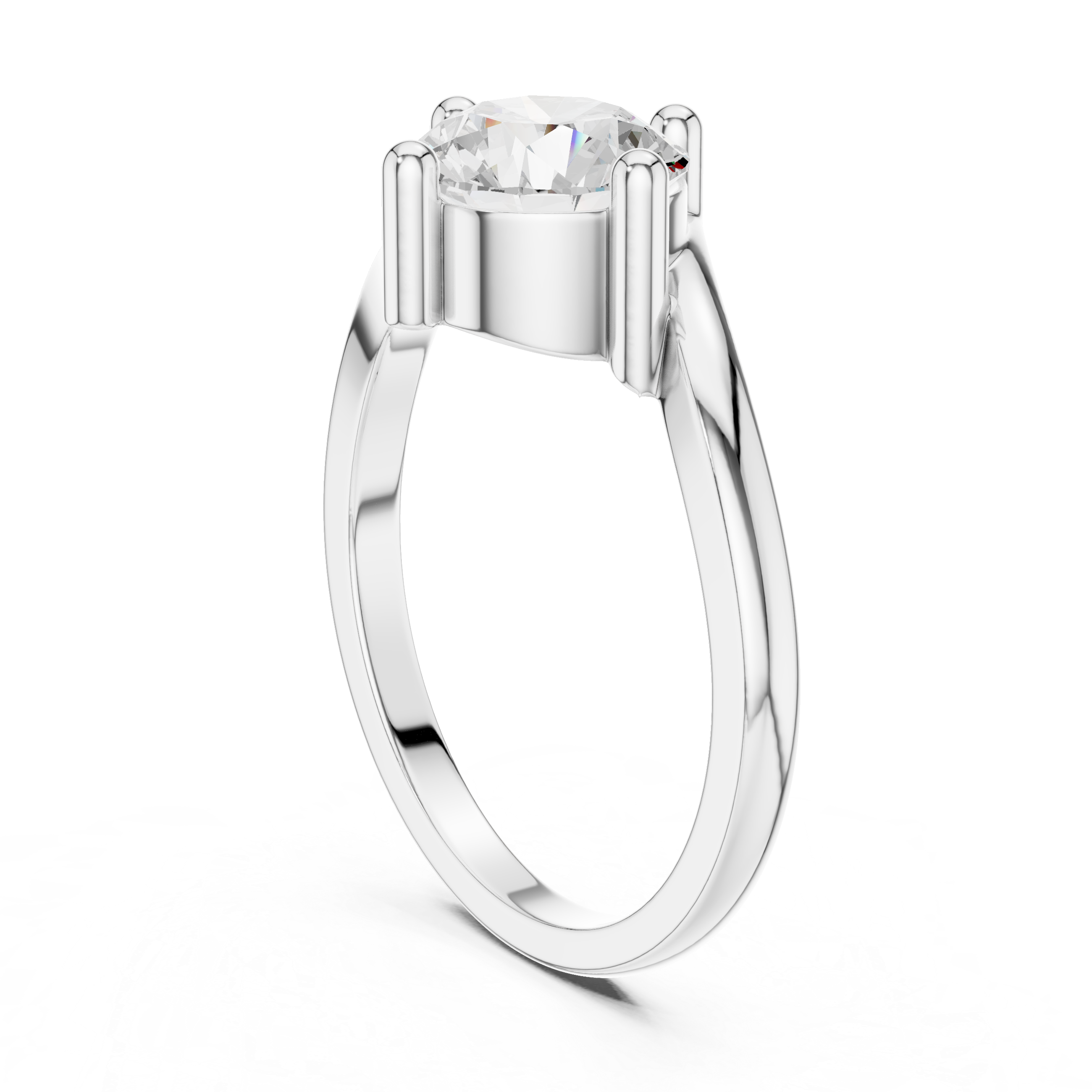 Luxury Twist Solitaire Ring
