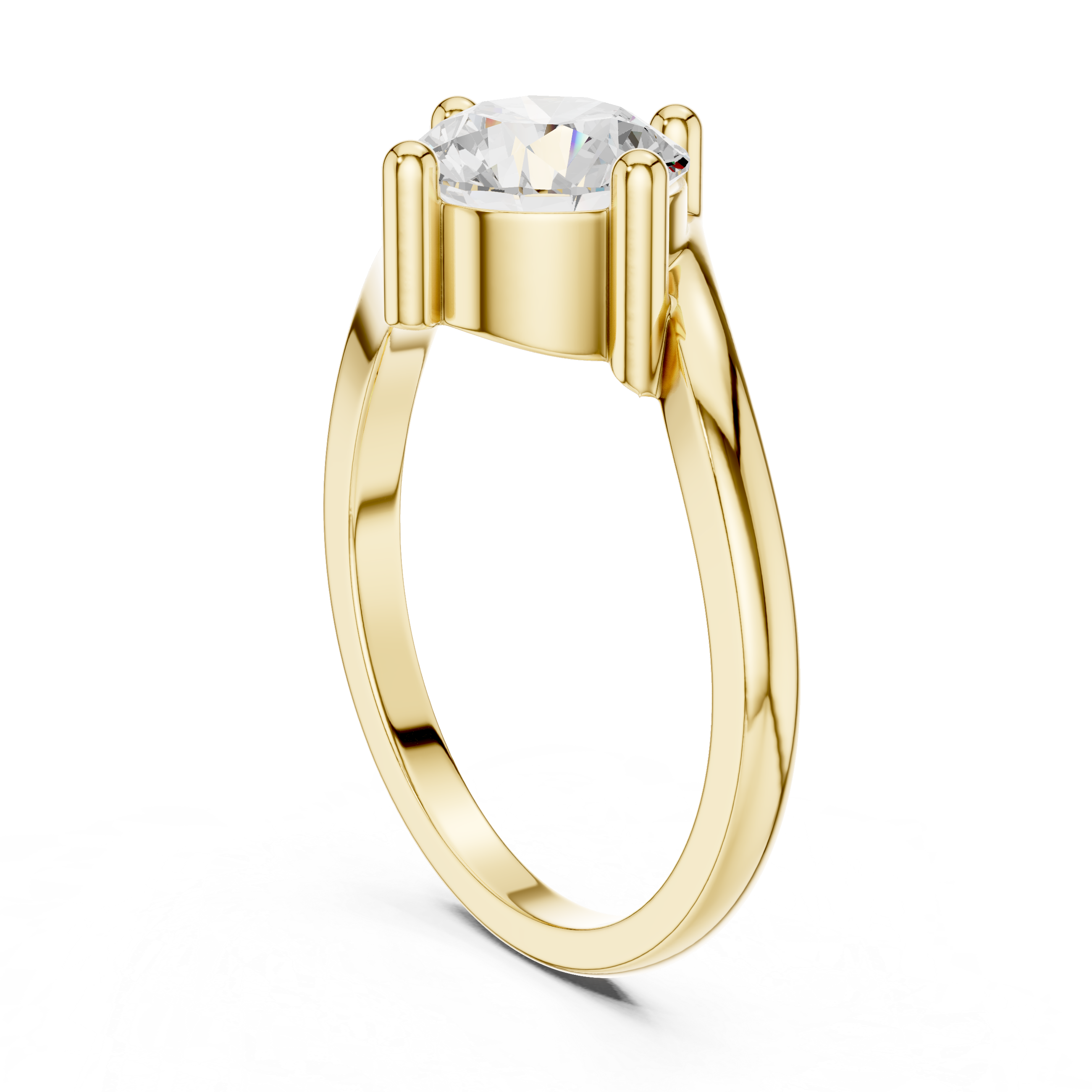 Luxury Twist Solitaire Ring
