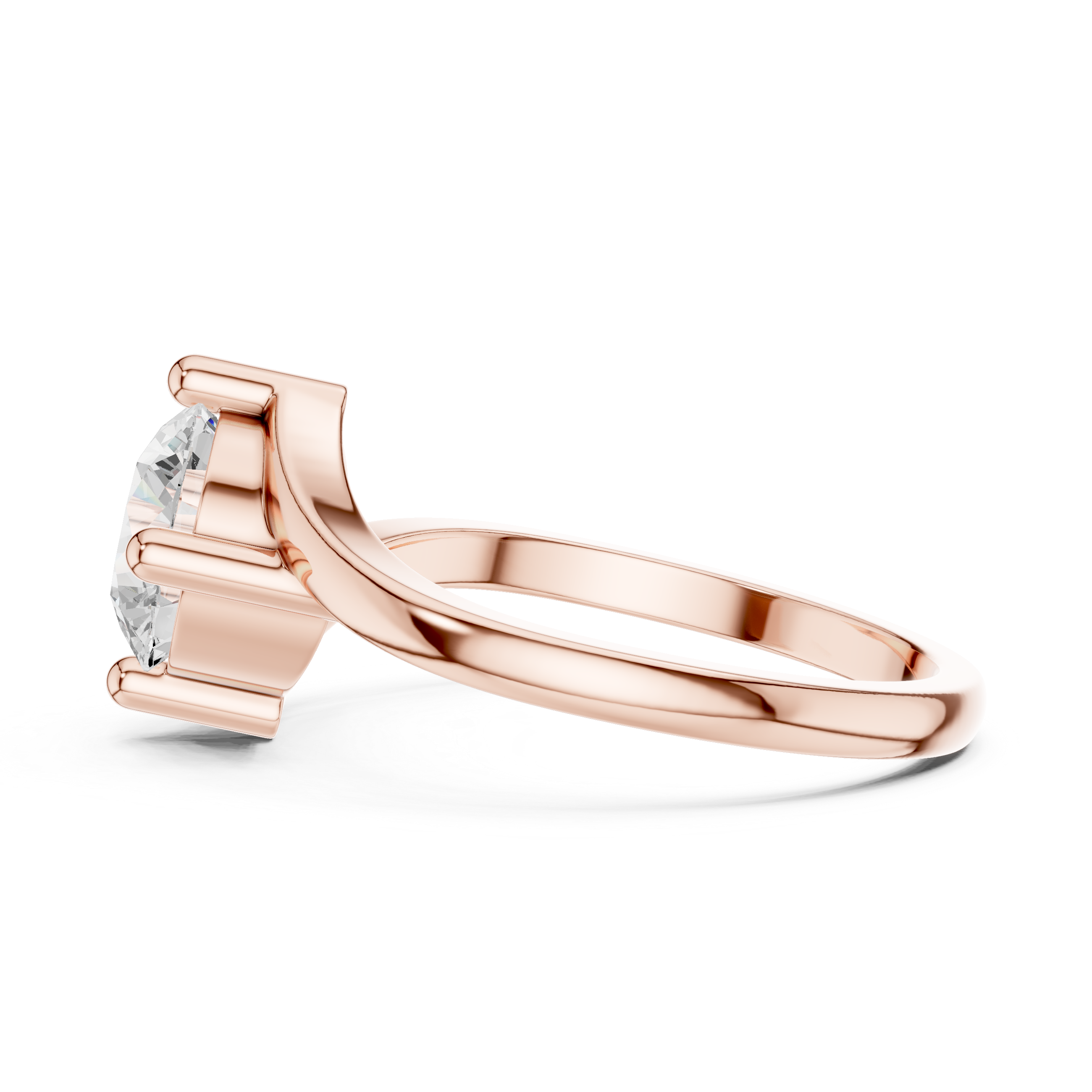 Luxury Twist Solitaire Ring