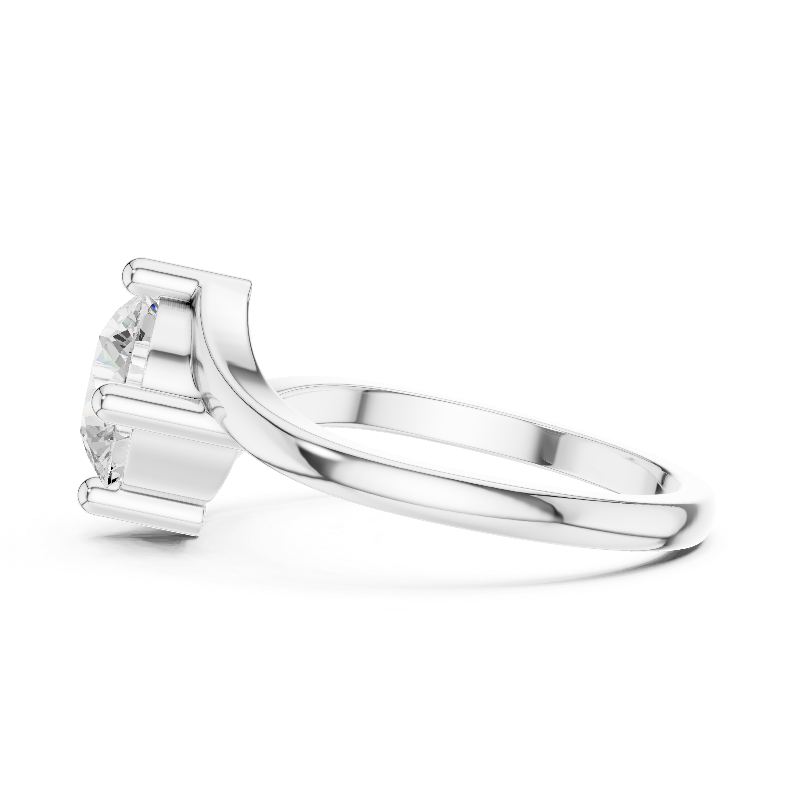 Luxury Twist Solitaire Ring