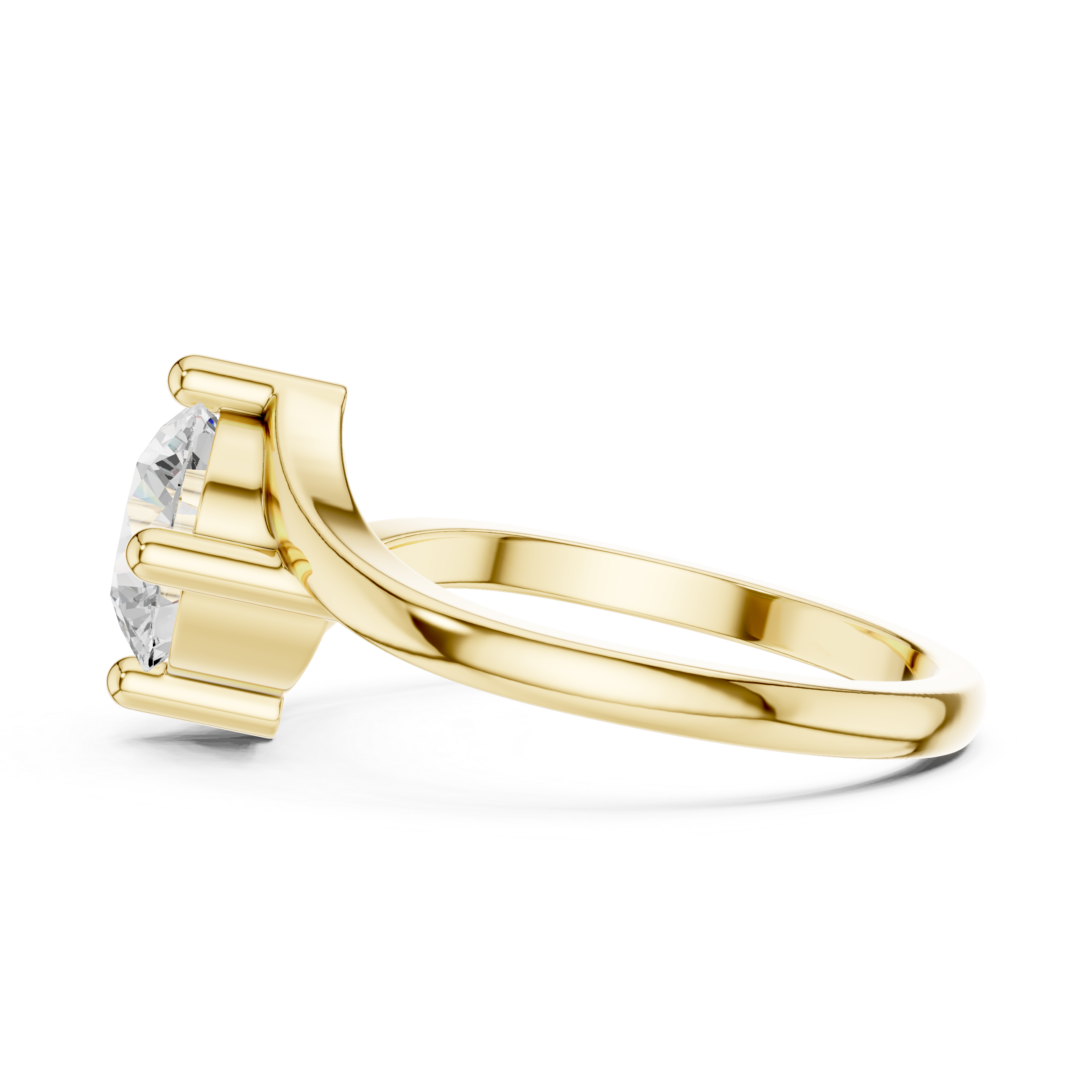Luxury Twist Solitaire Ring
