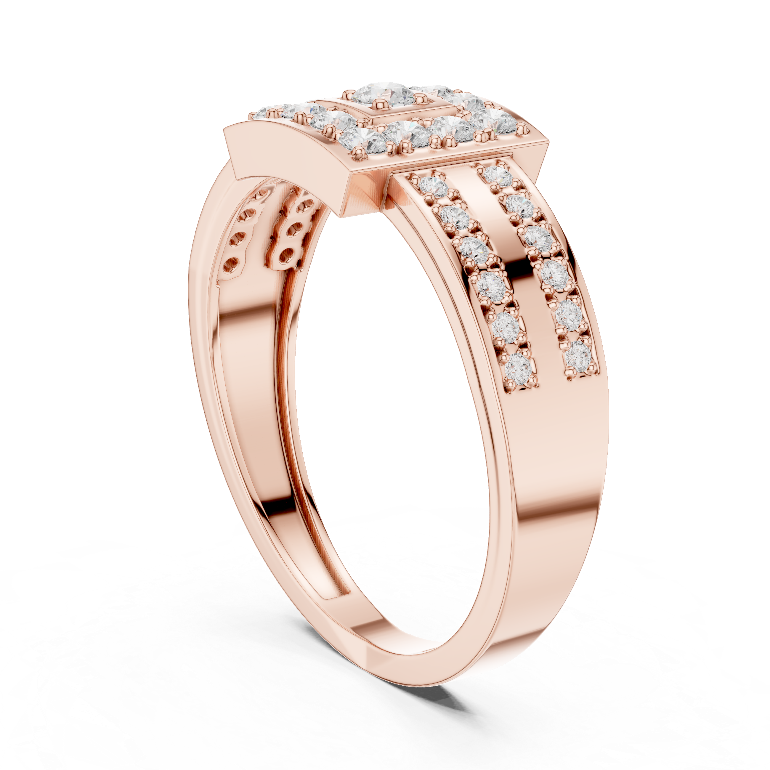 Luxury Princess Halo Ring