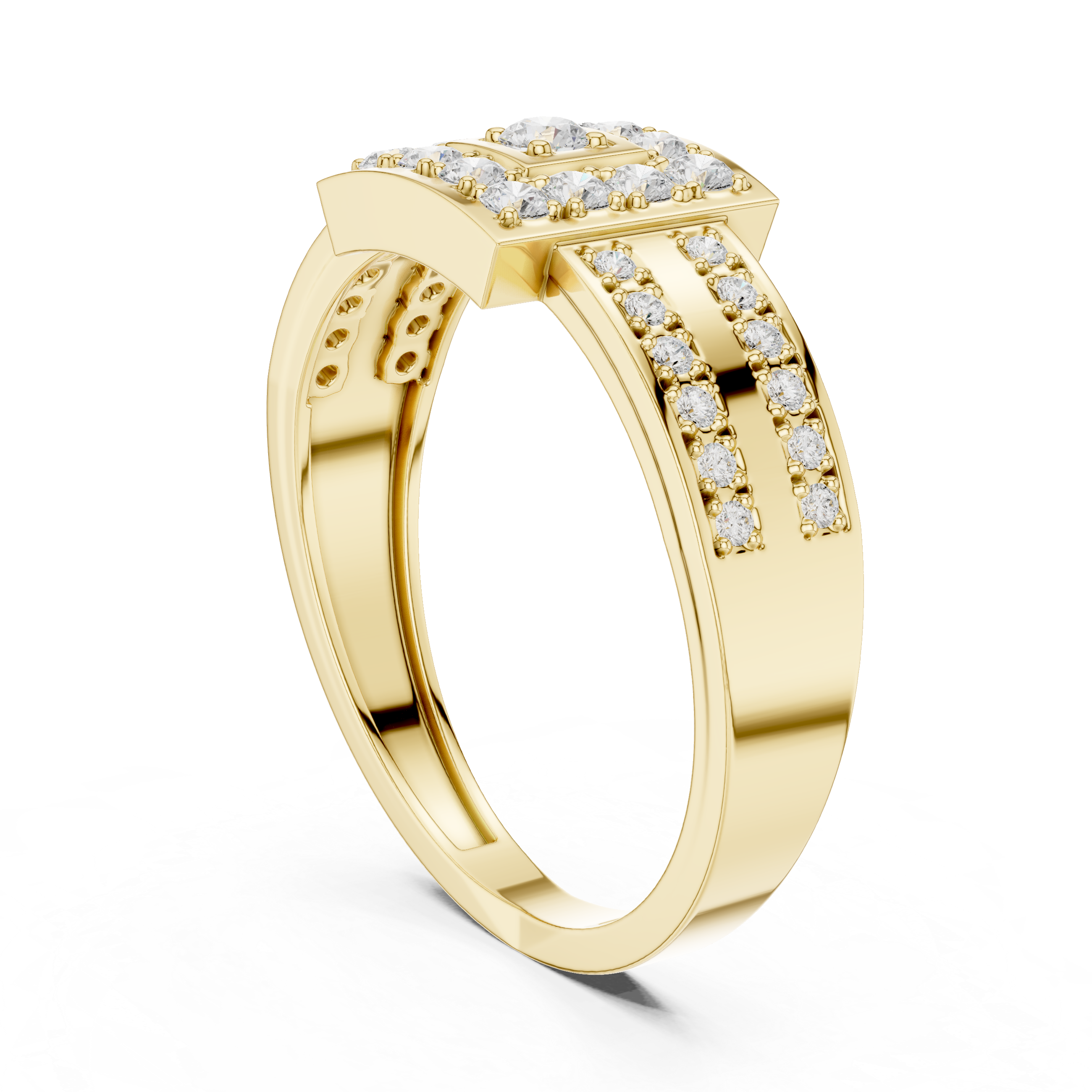 Luxury Princess Halo Ring
