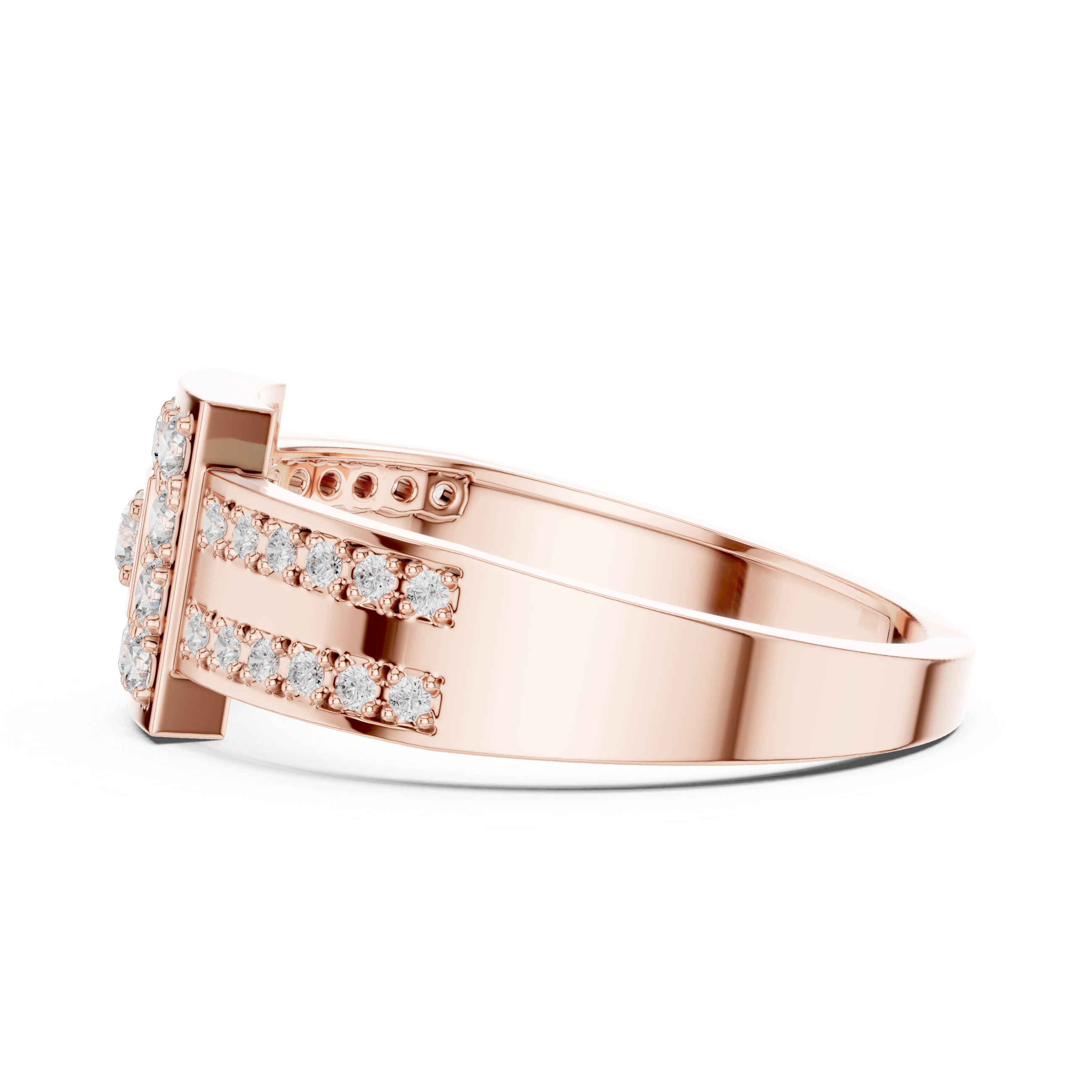 Luxury Princess Halo Ring