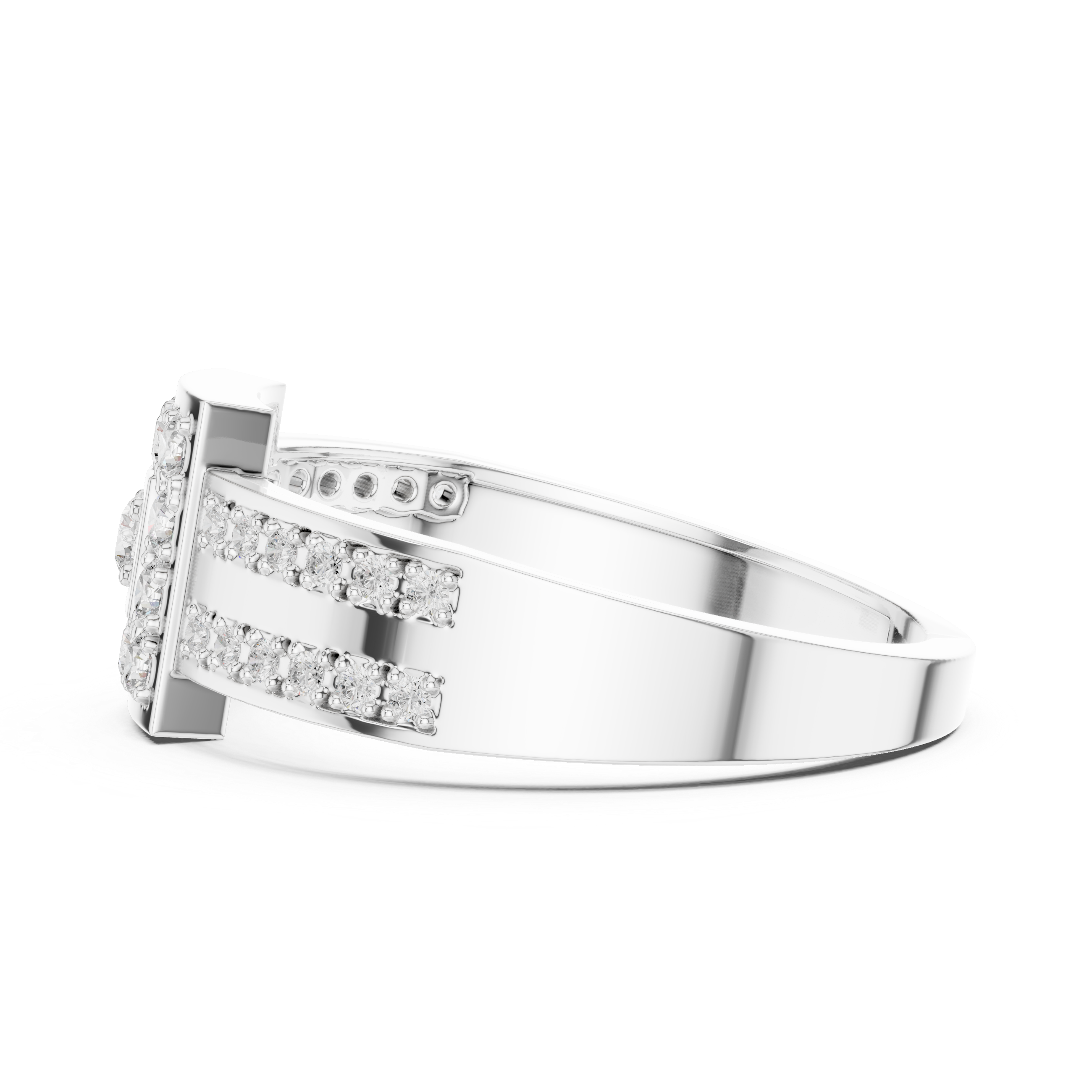 Luxury Princess Halo Ring