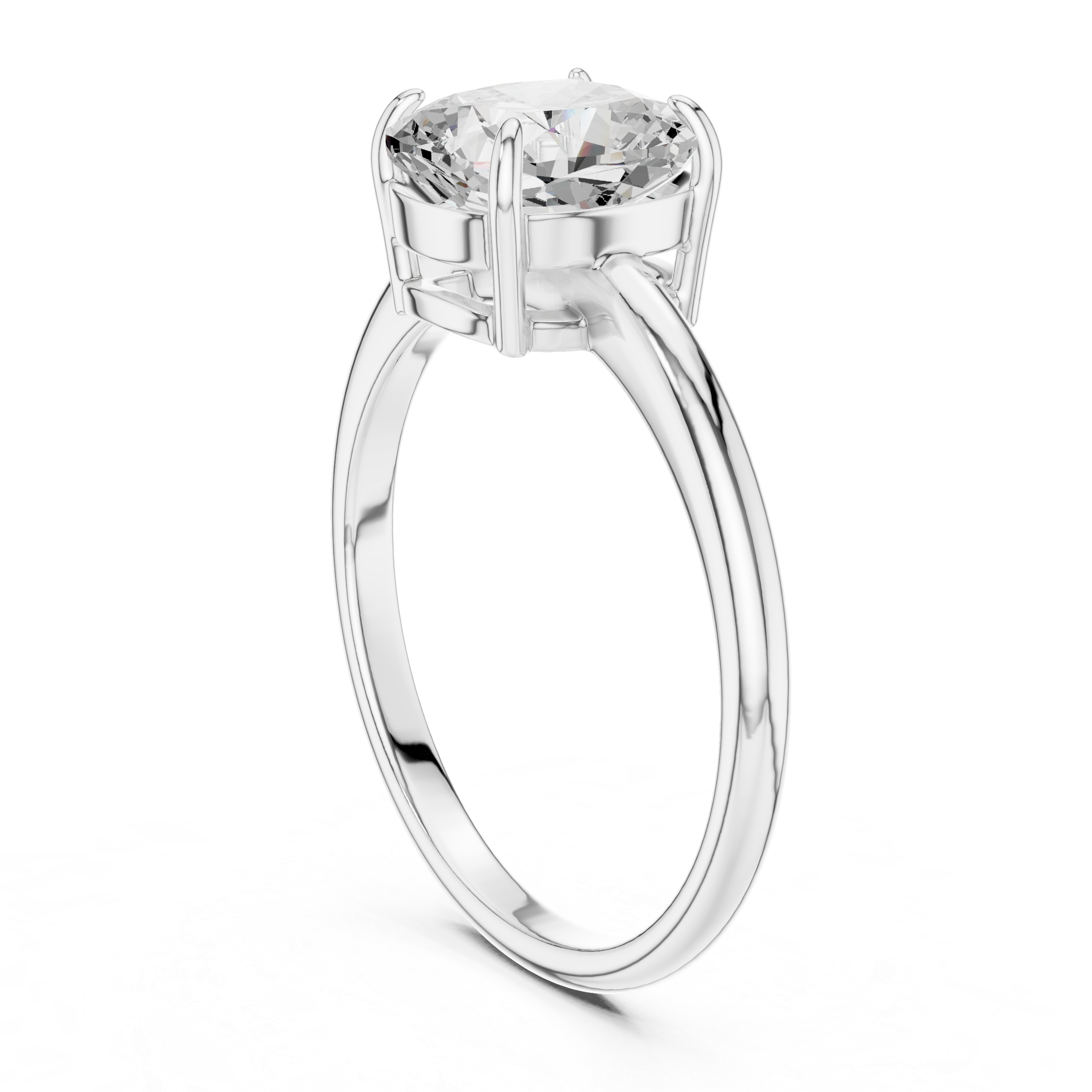 Luxury Cushion Solitaire Ring