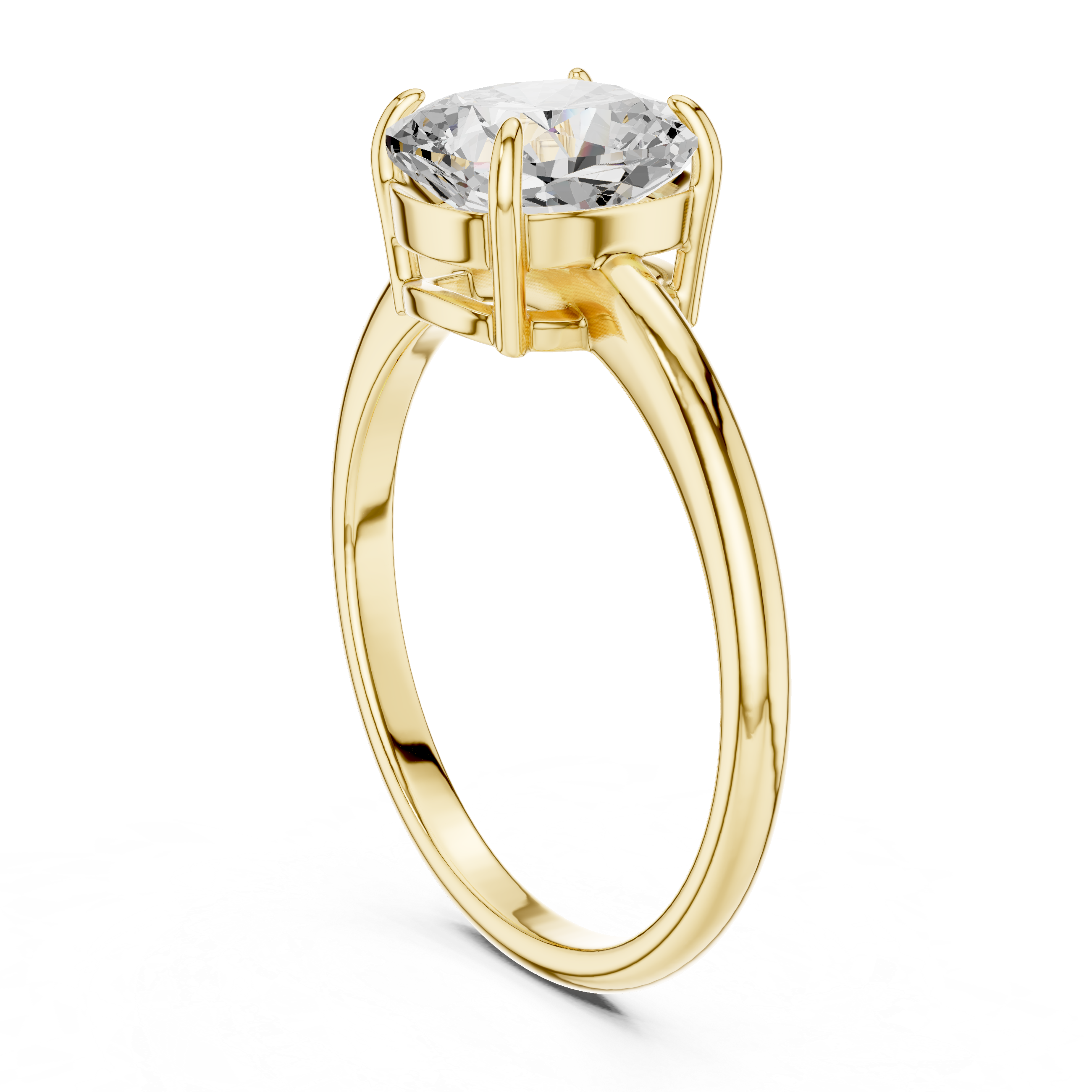 Luxury Cushion Solitaire Ring