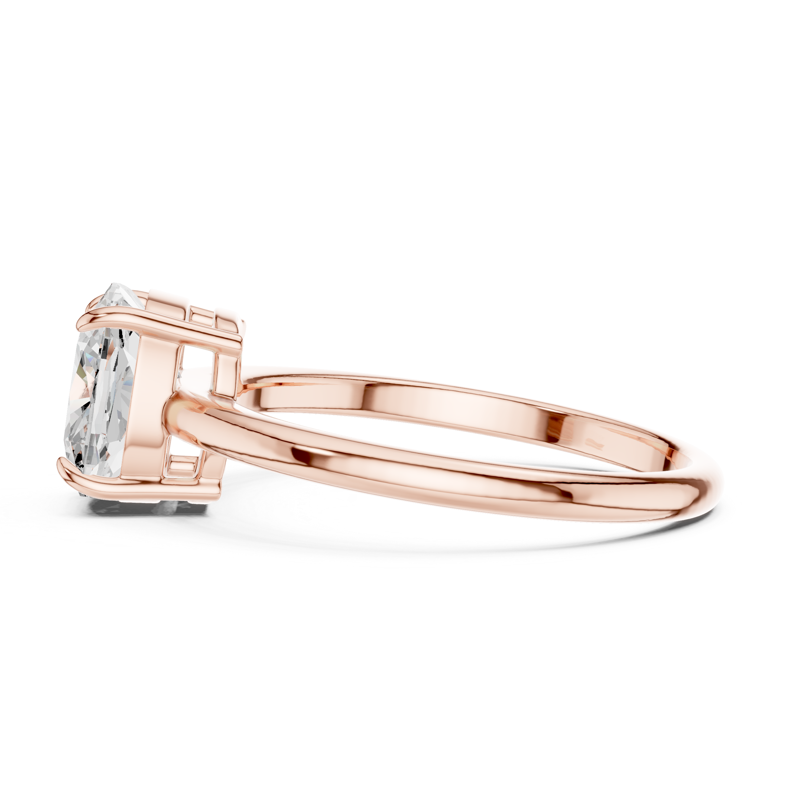 Luxury Cushion Solitaire Ring