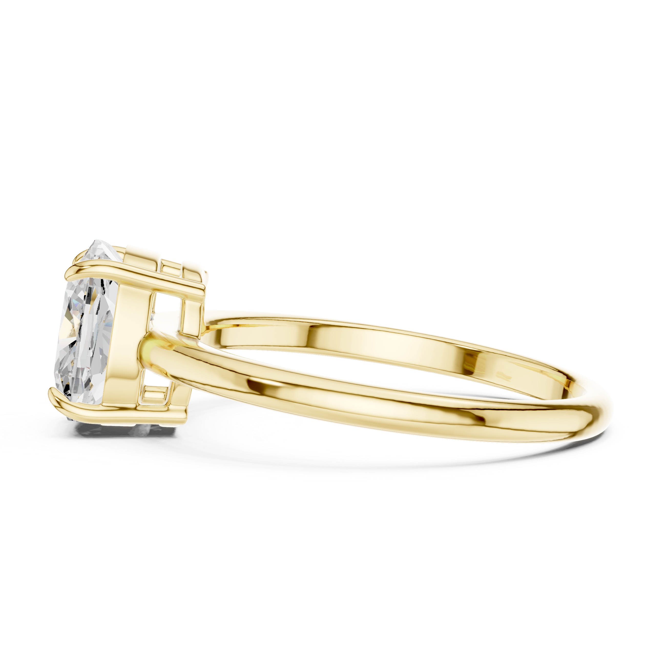 Luxury Cushion Solitaire Ring