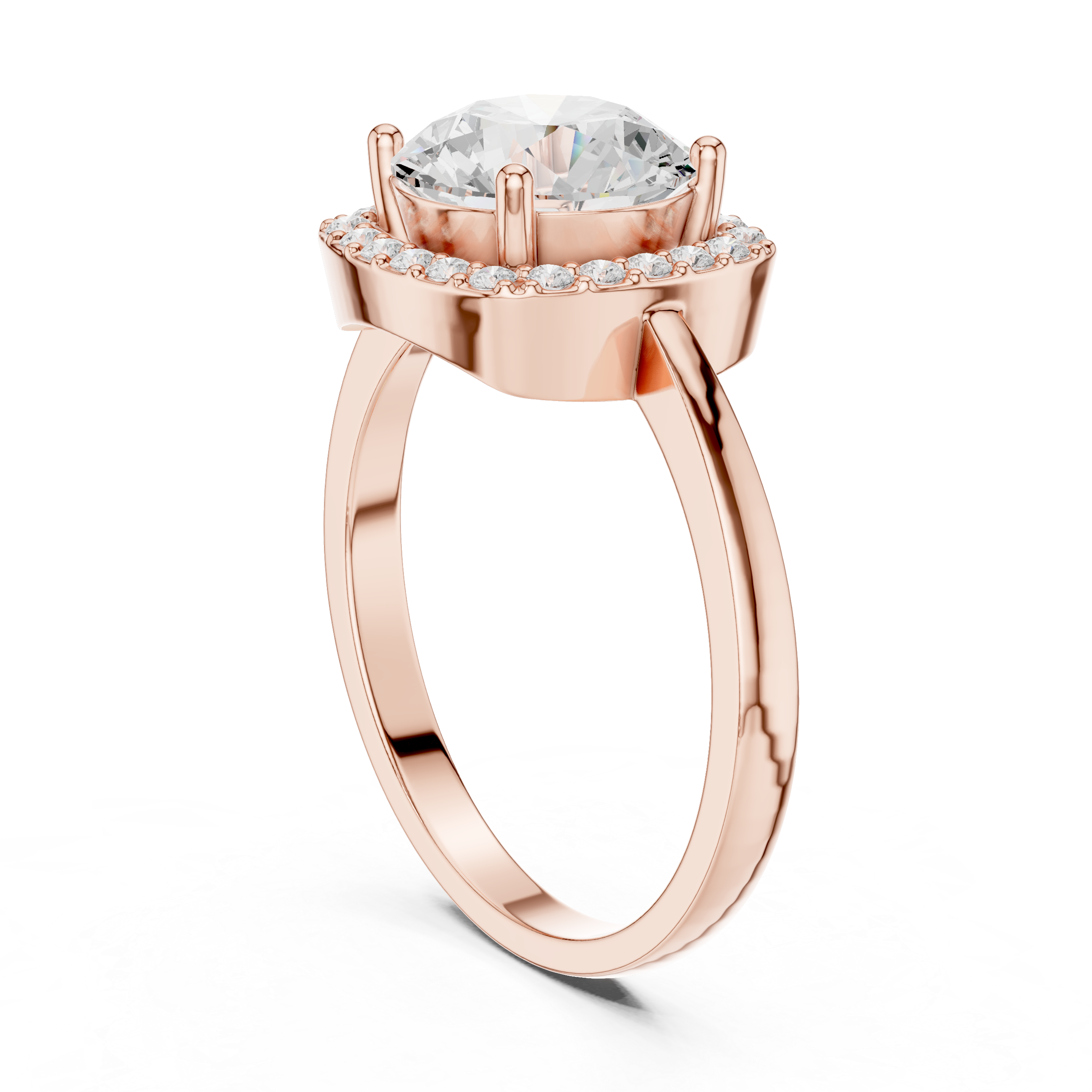 Luxury Cushion Halo Ring