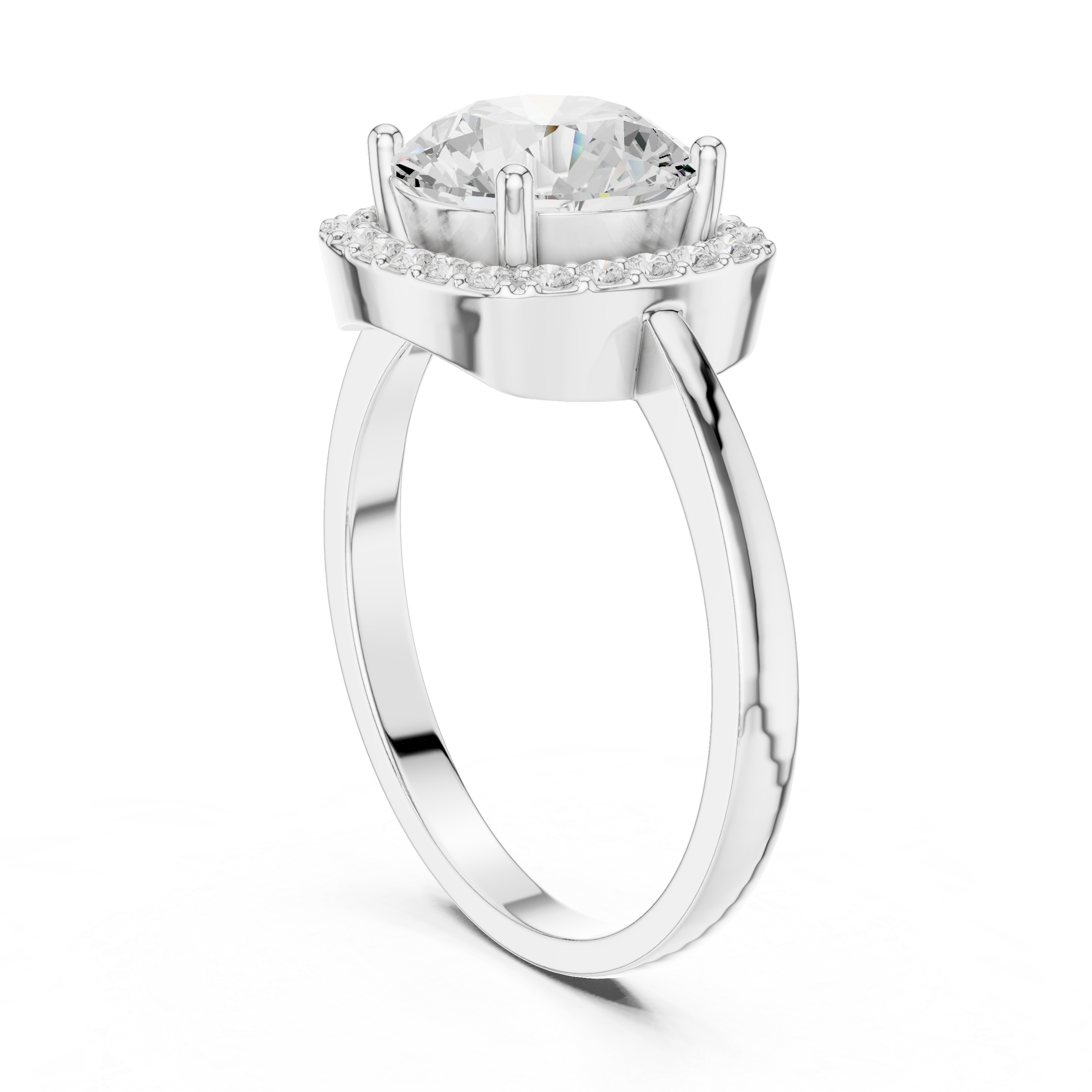 Luxury Cushion Halo Ring