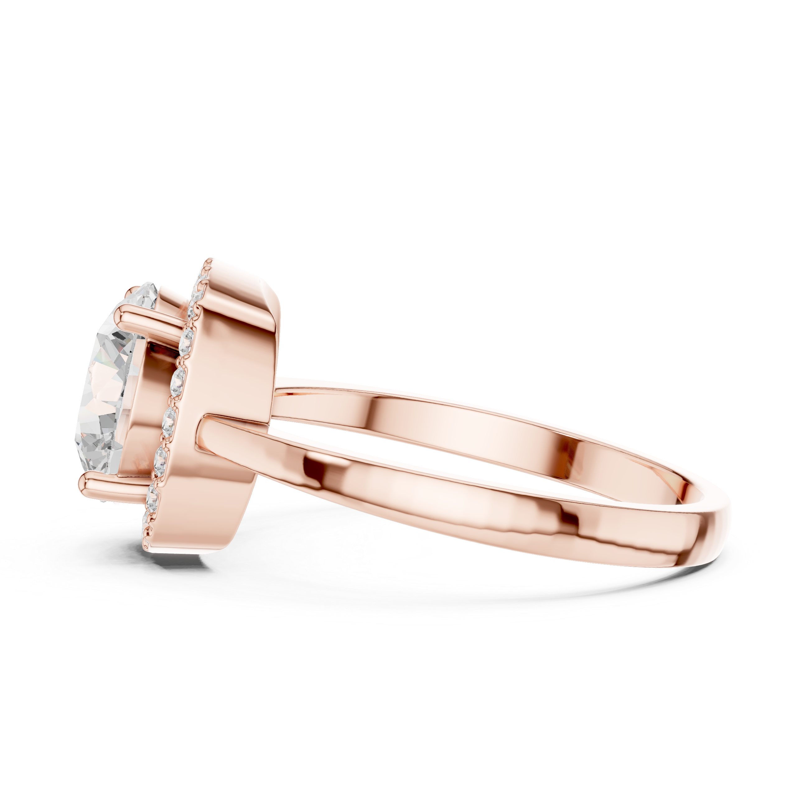 Luxury Cushion Halo Ring