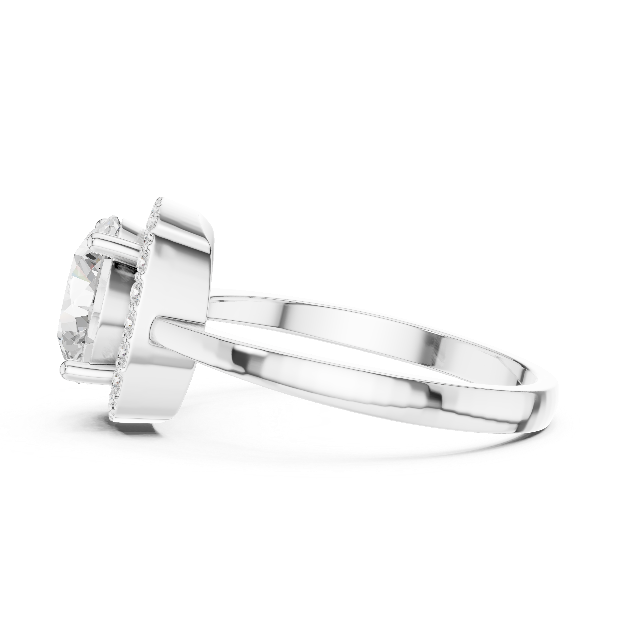 Luxury Cushion Halo Ring