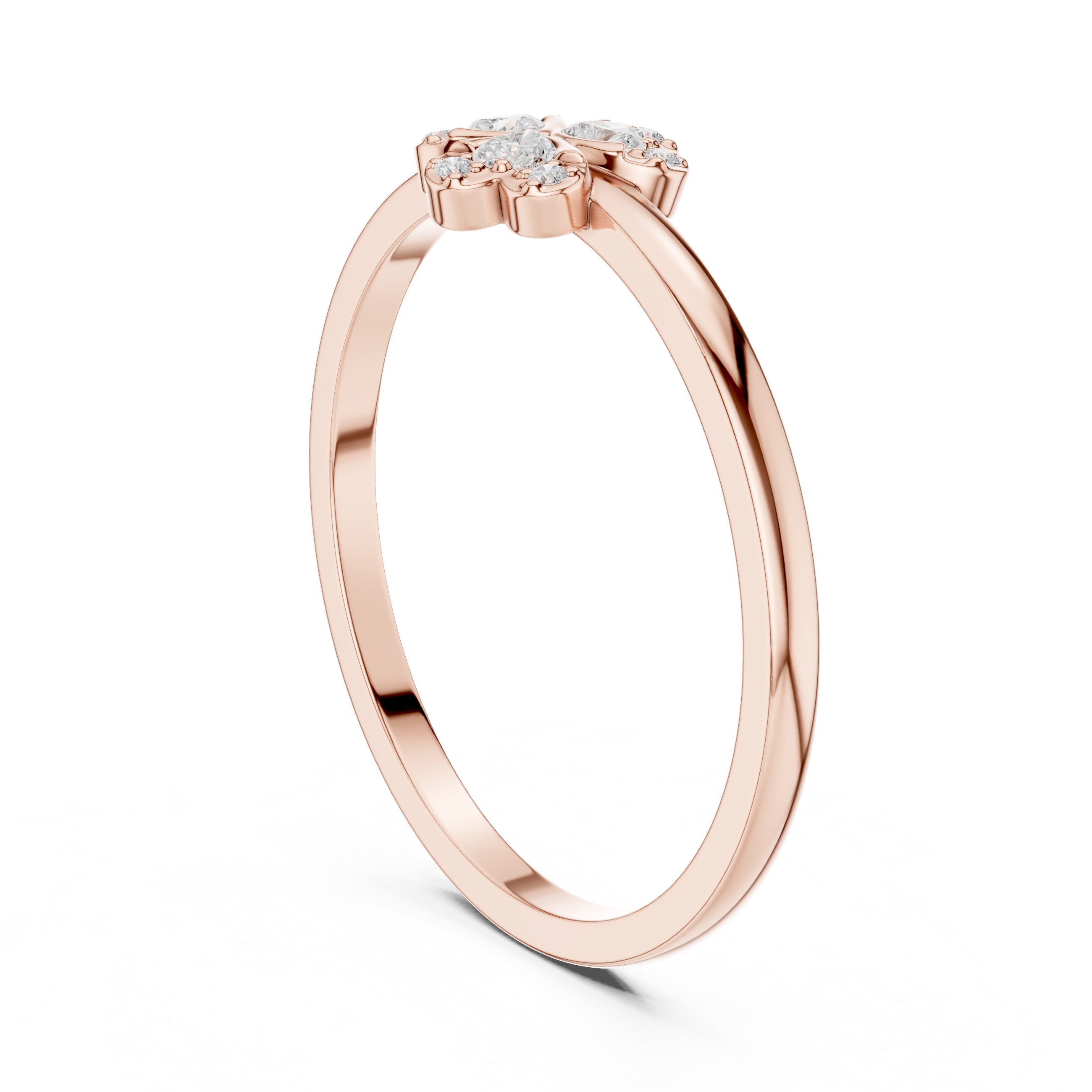 Luxury Clover Diamond Ring