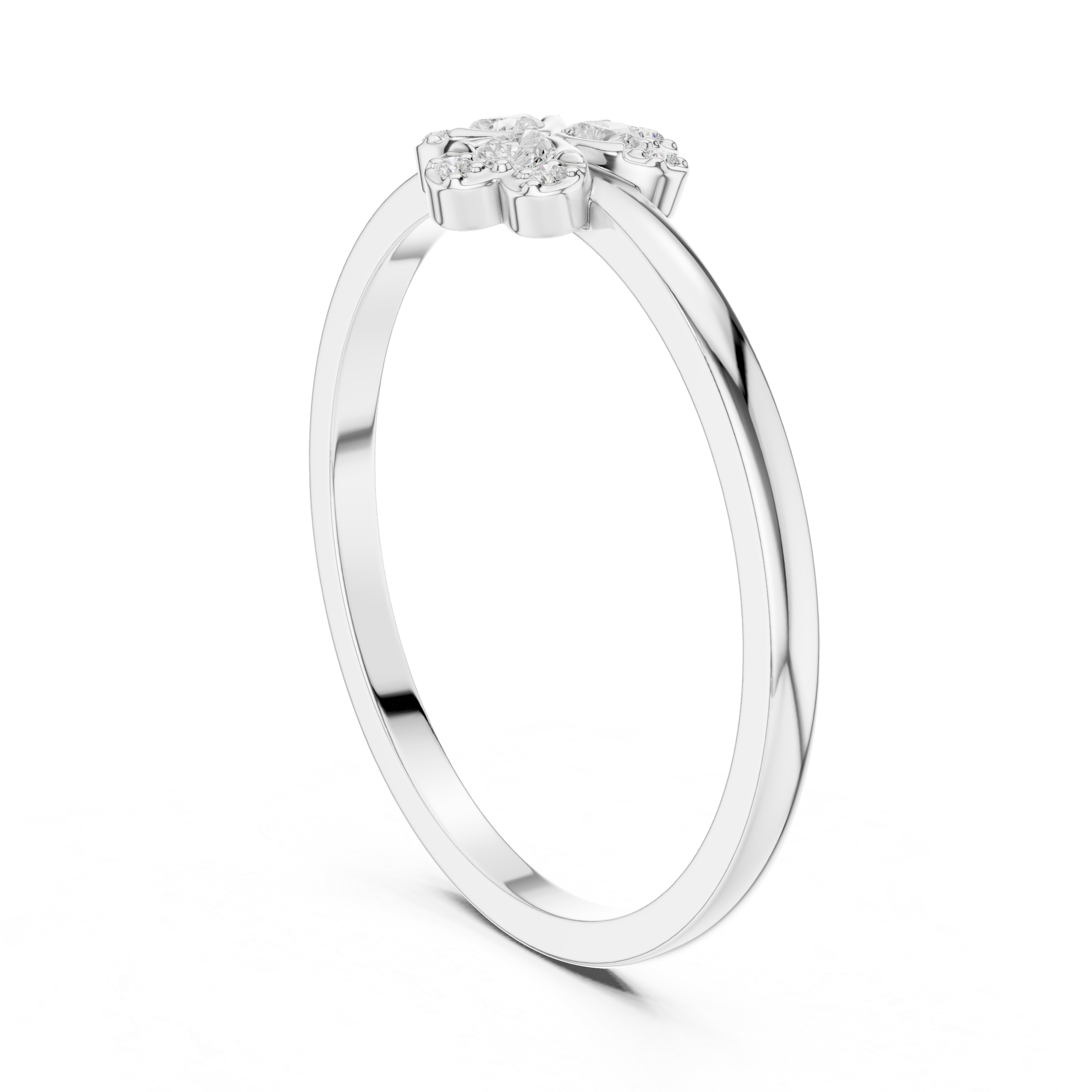 Luxury Clover Diamond Ring