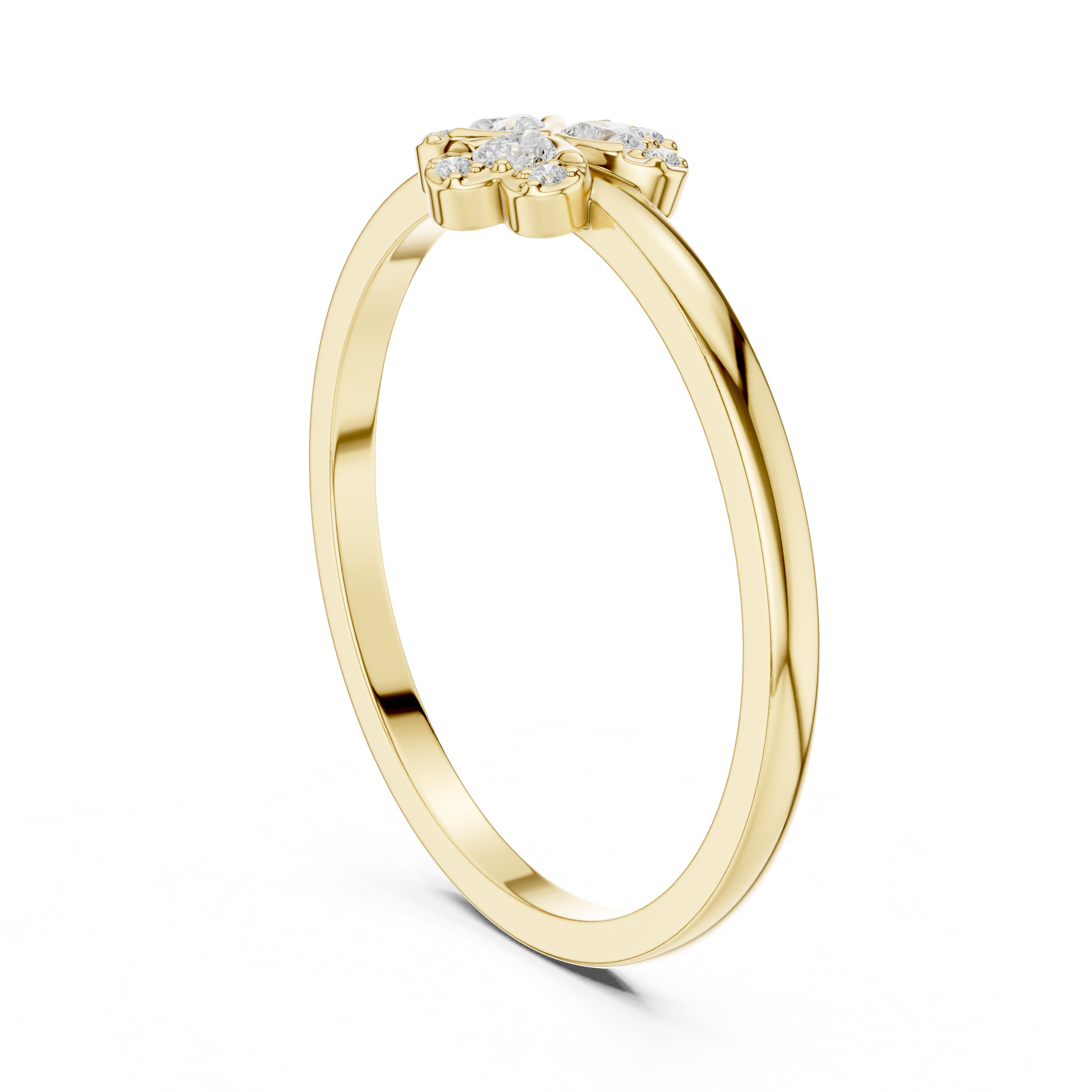 Luxury Clover Diamond Ring