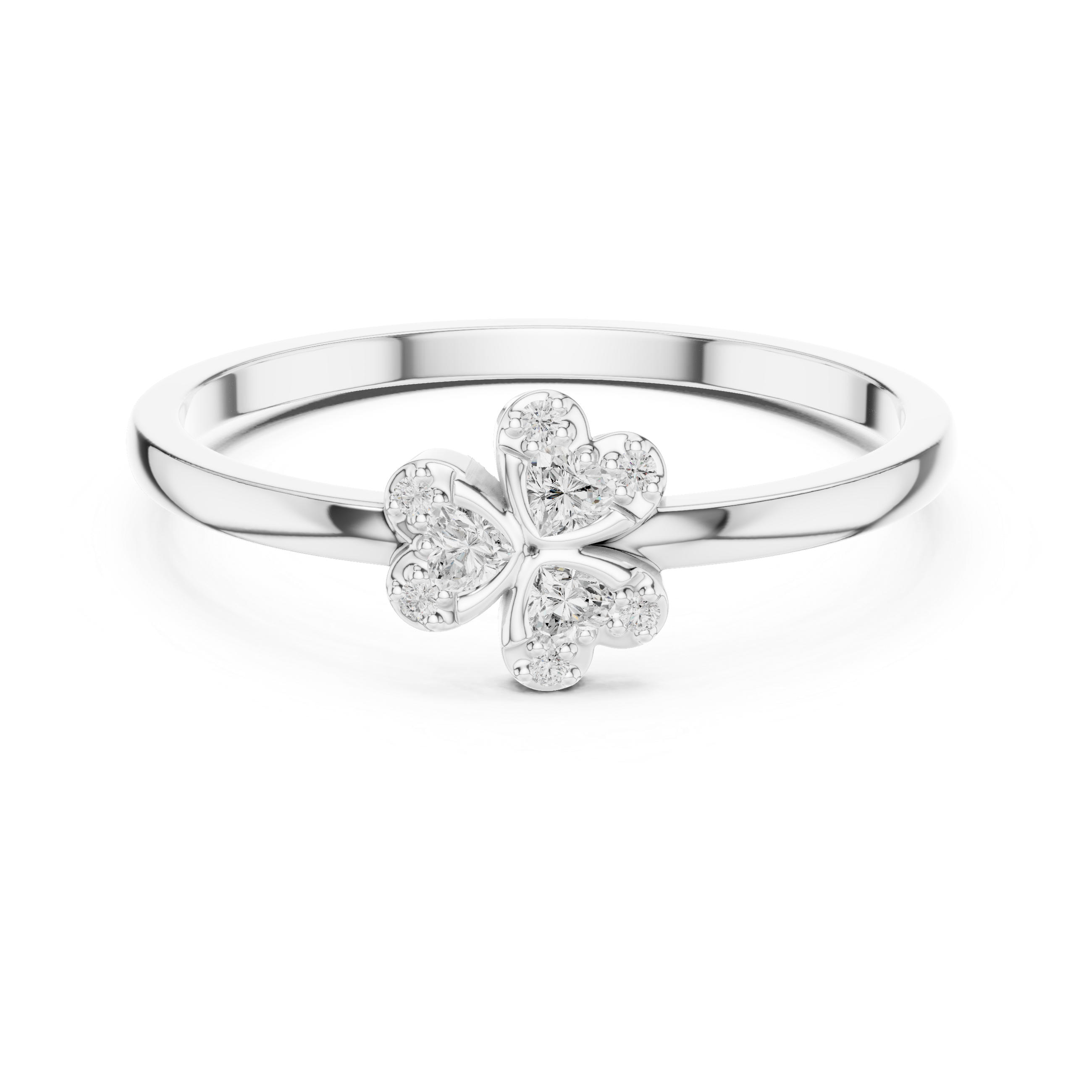 Luxury Clover Diamond Ring