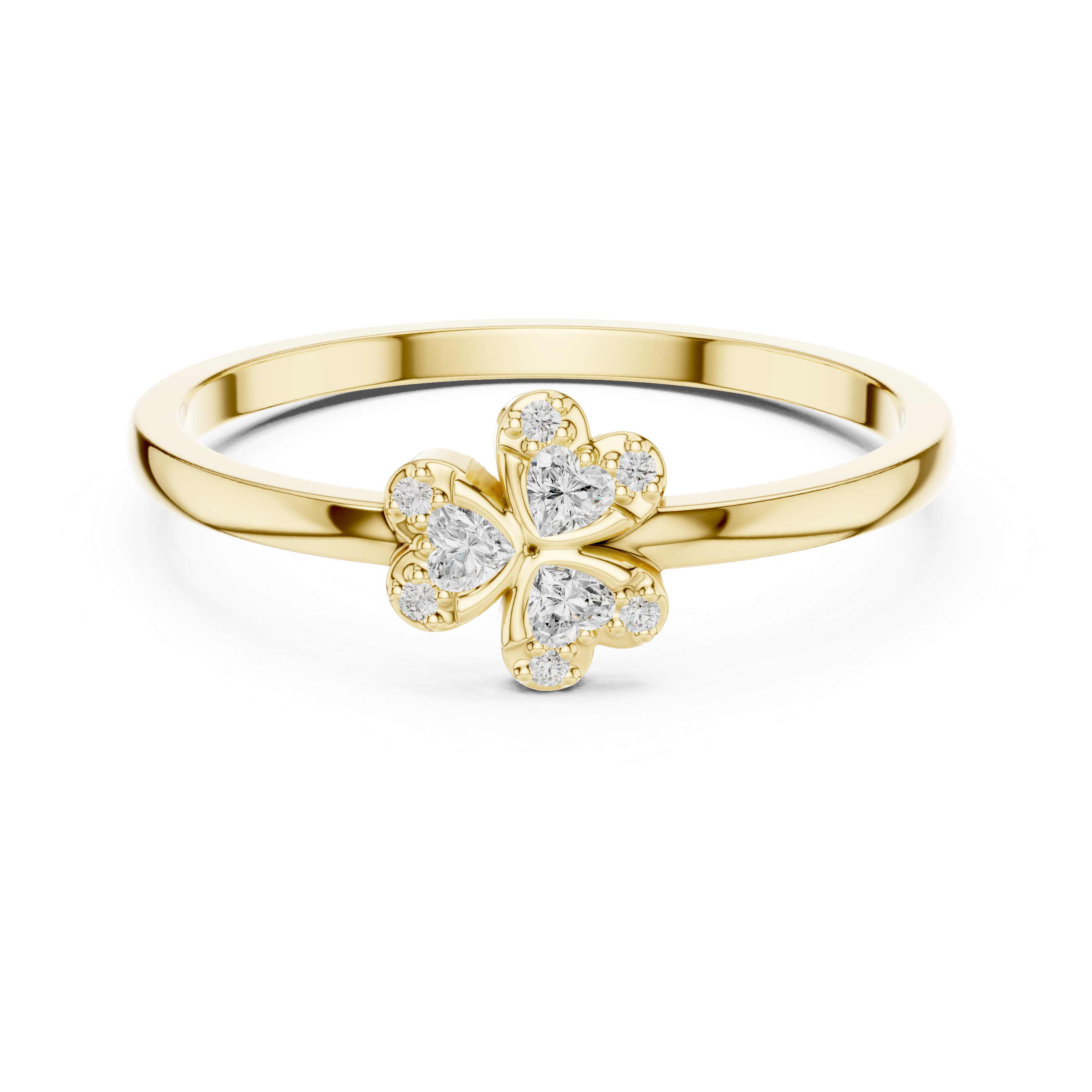 Luxury Clover Diamond Ring