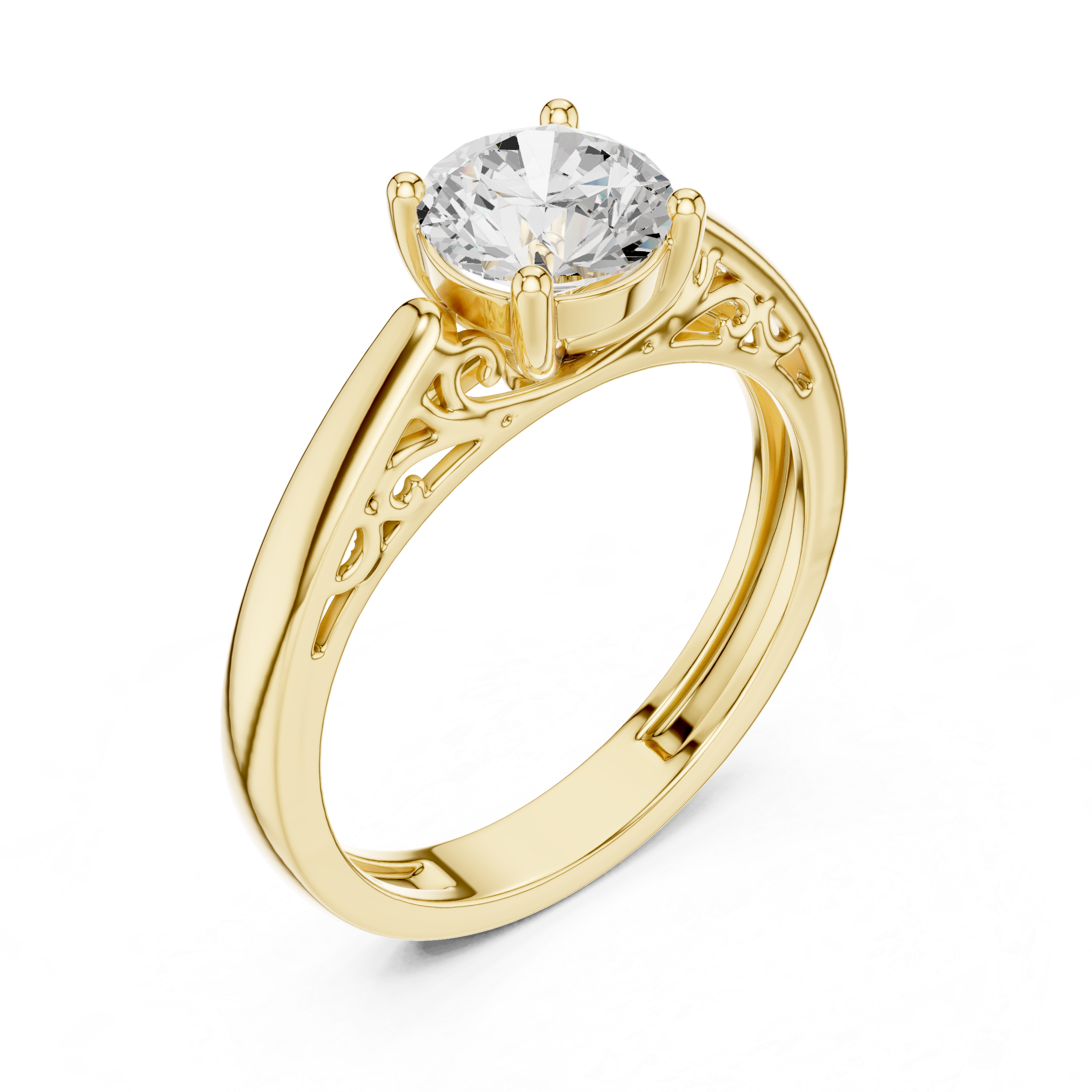 Vintage Solitaire Diamond Ring